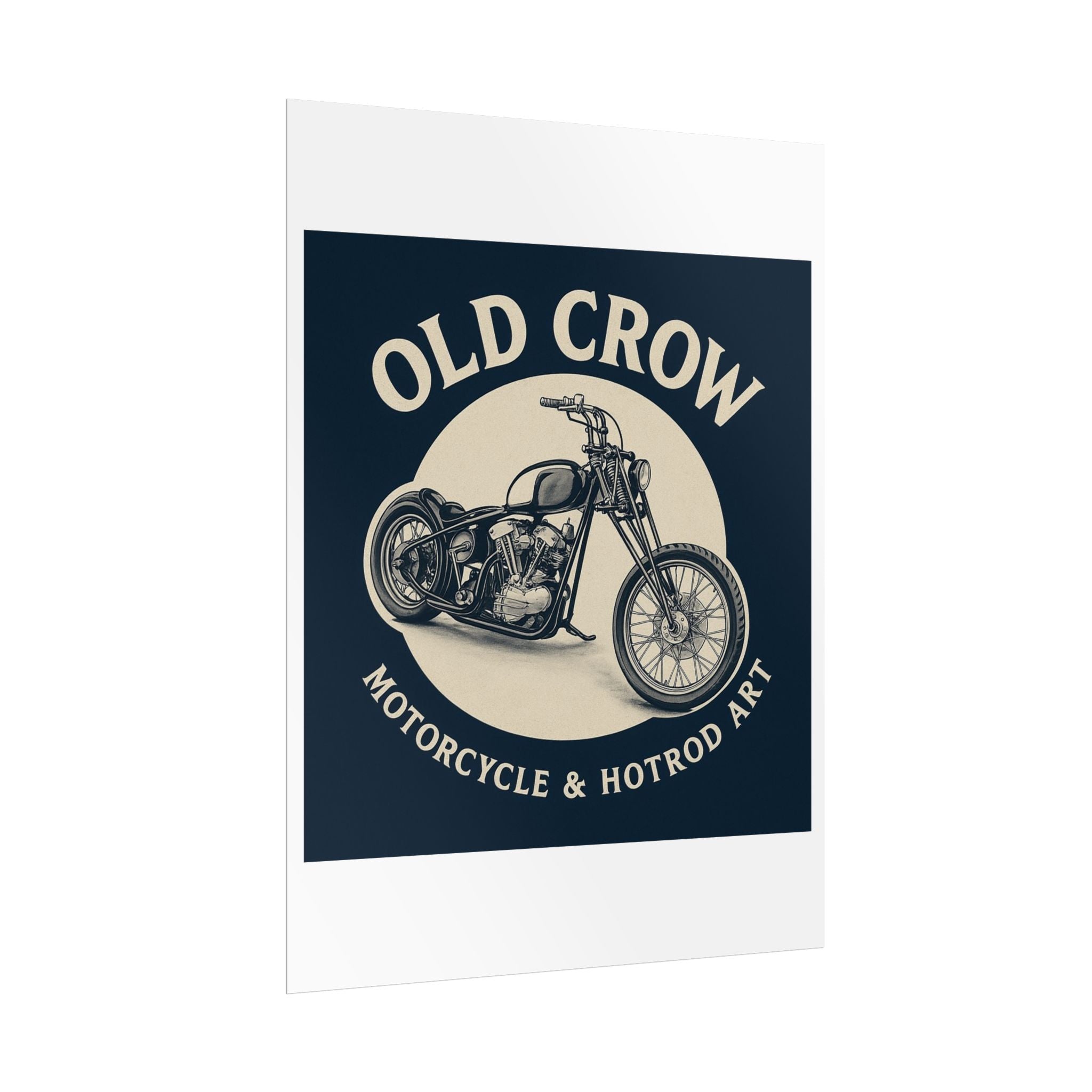 Old Crow Rolled Poster, Retro Wall Decor