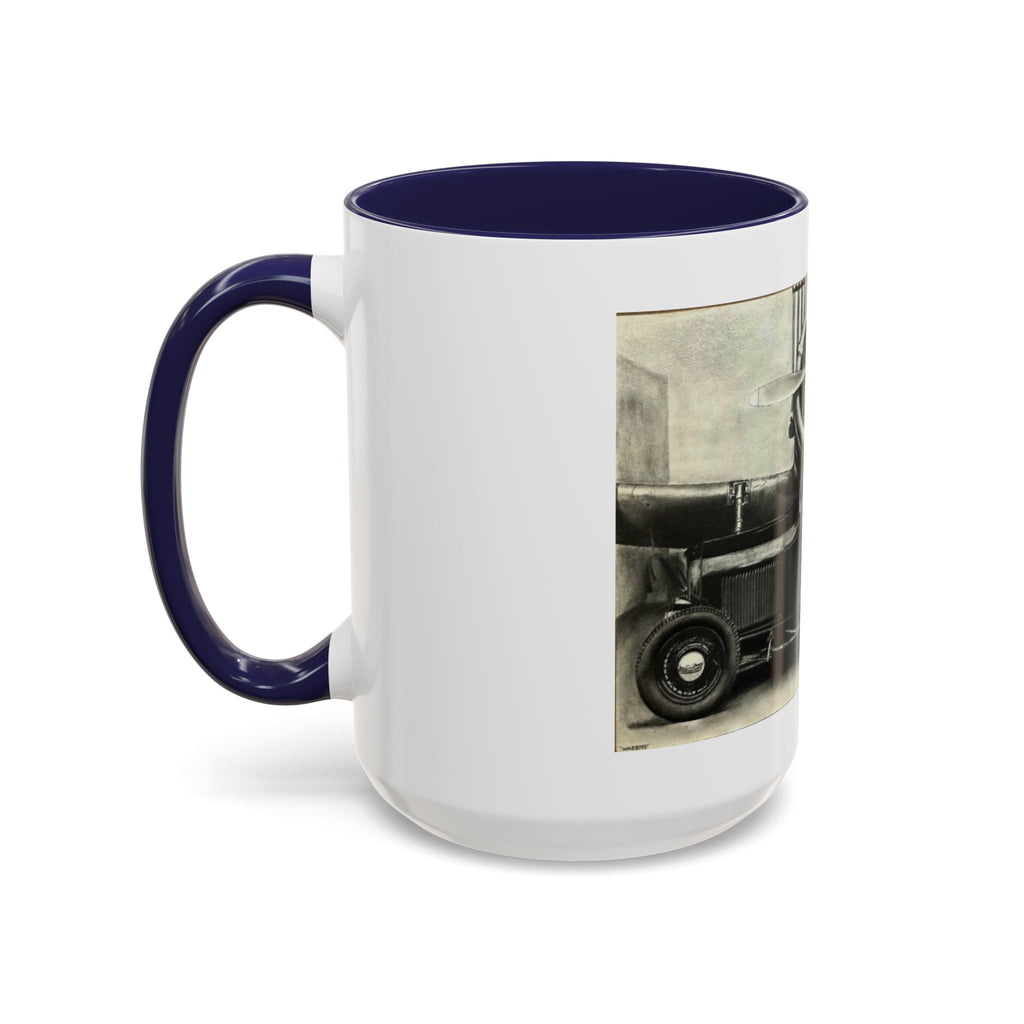 Vintage Airplane Accent Coffee Mug