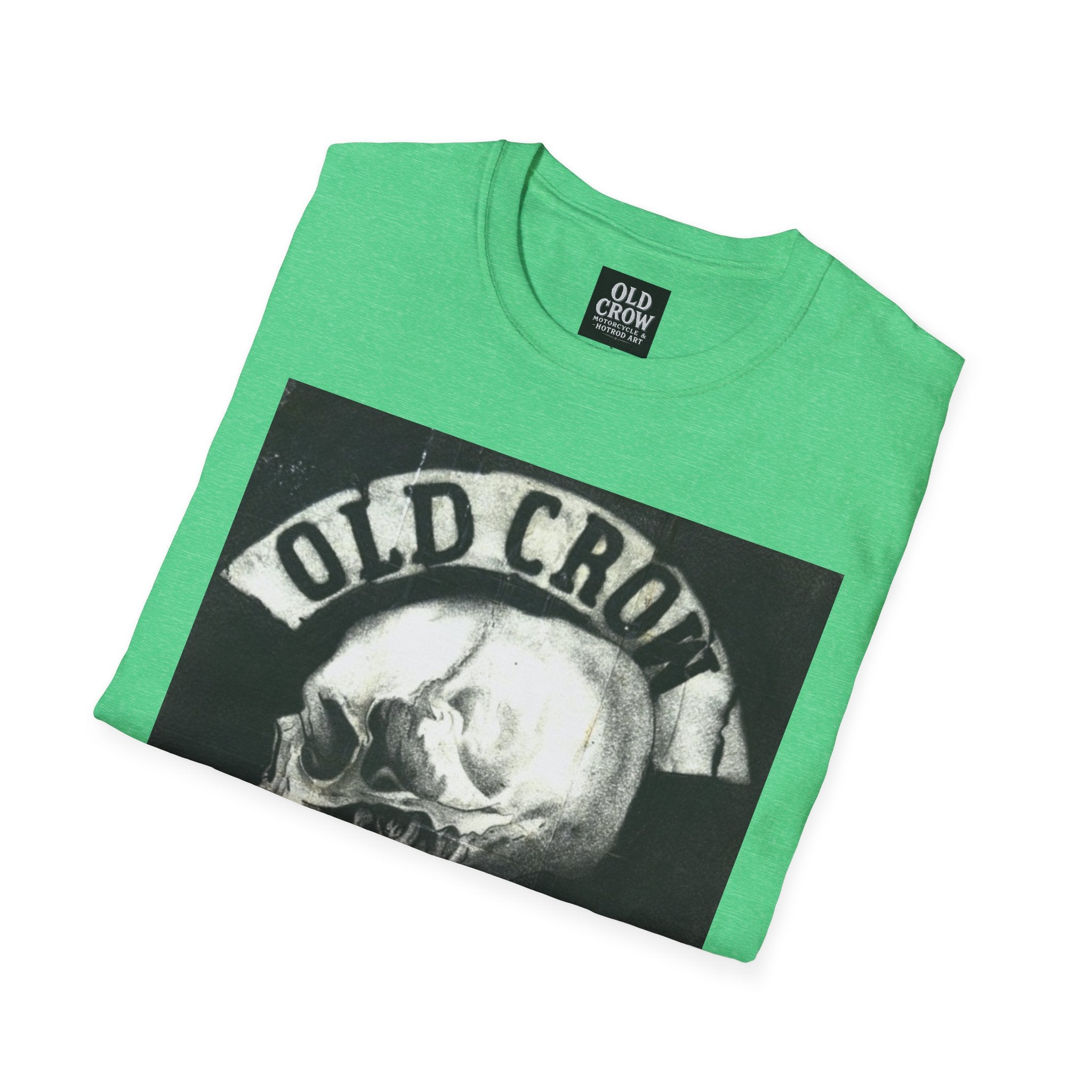 Old Crow Motorcycles Skull Emblem Patch T-Shirt