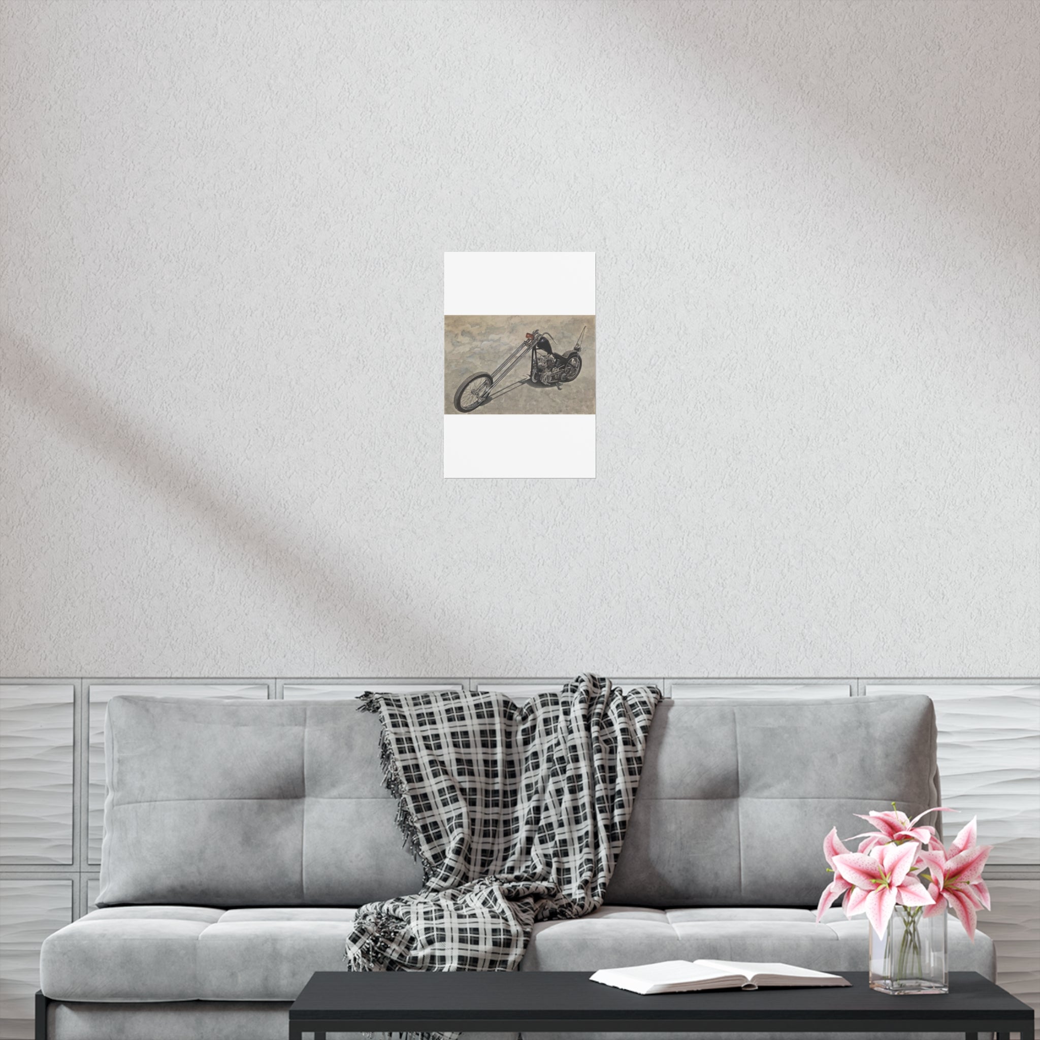 Forked Lightning Motorcycle Poster