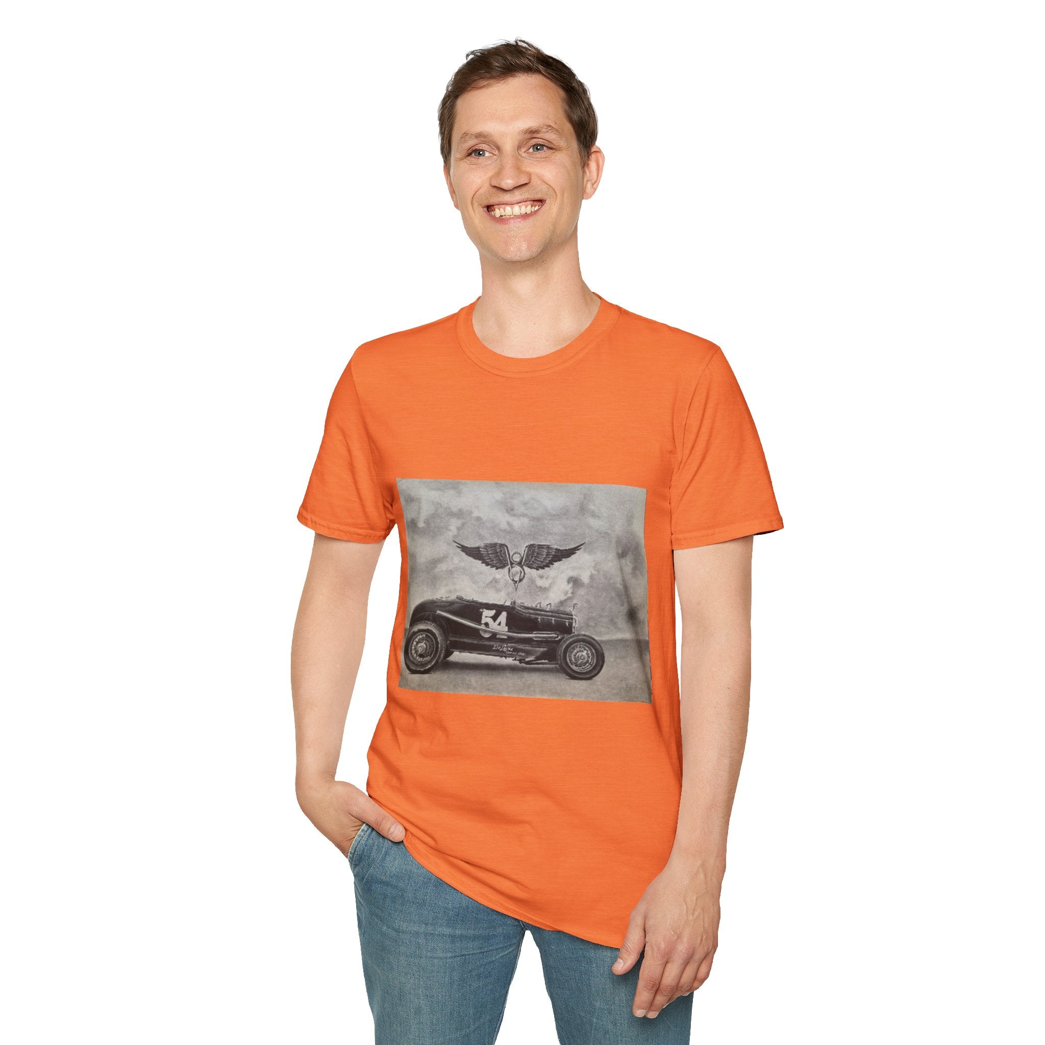 Hotrod Racer No. 54 Softstyle T-Shirt