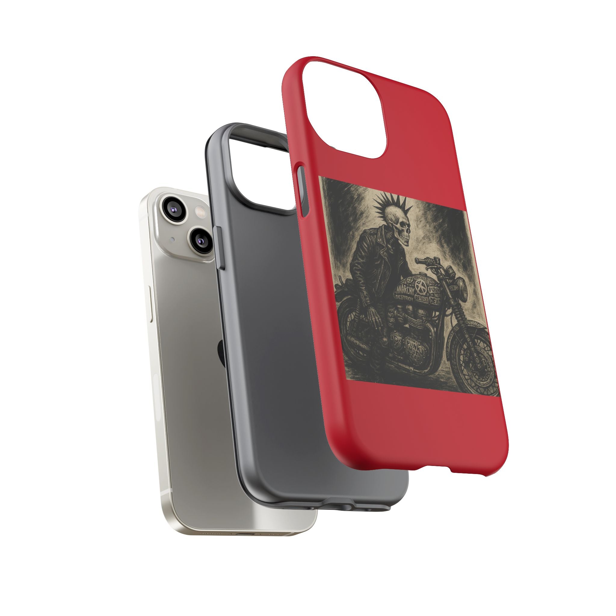 Gothic Punk Biker Skeleton Cases