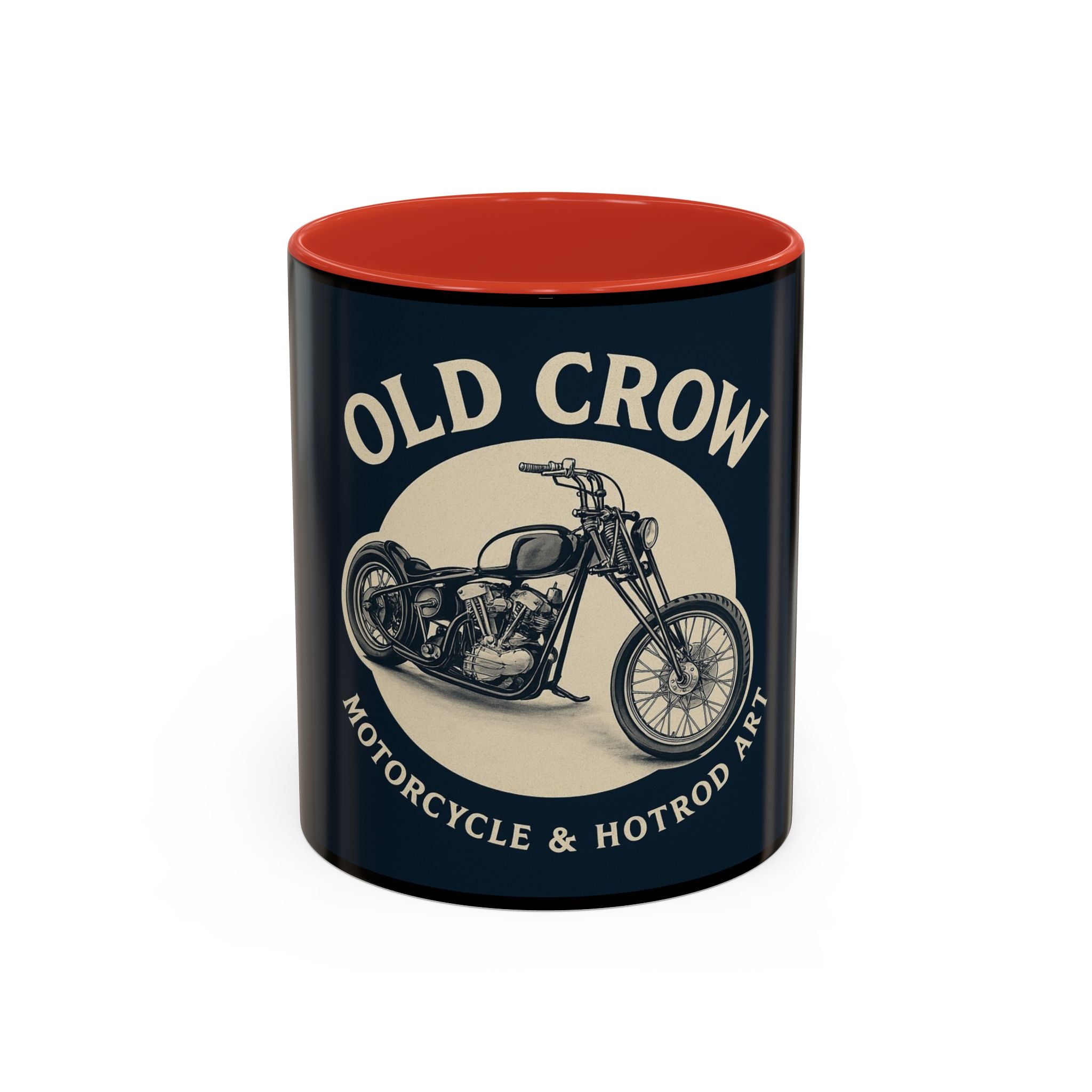 4 Old Crow Motorcycle Art Coffee Mug