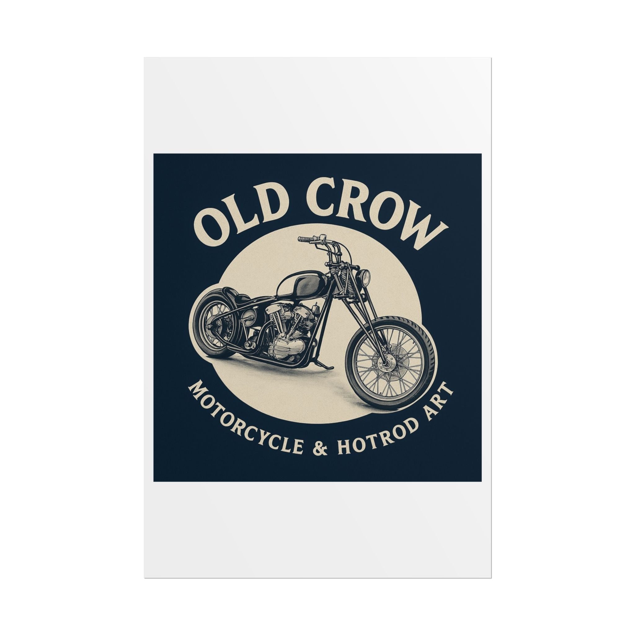 Old Crow Rolled Poster, Retro Wall Decor