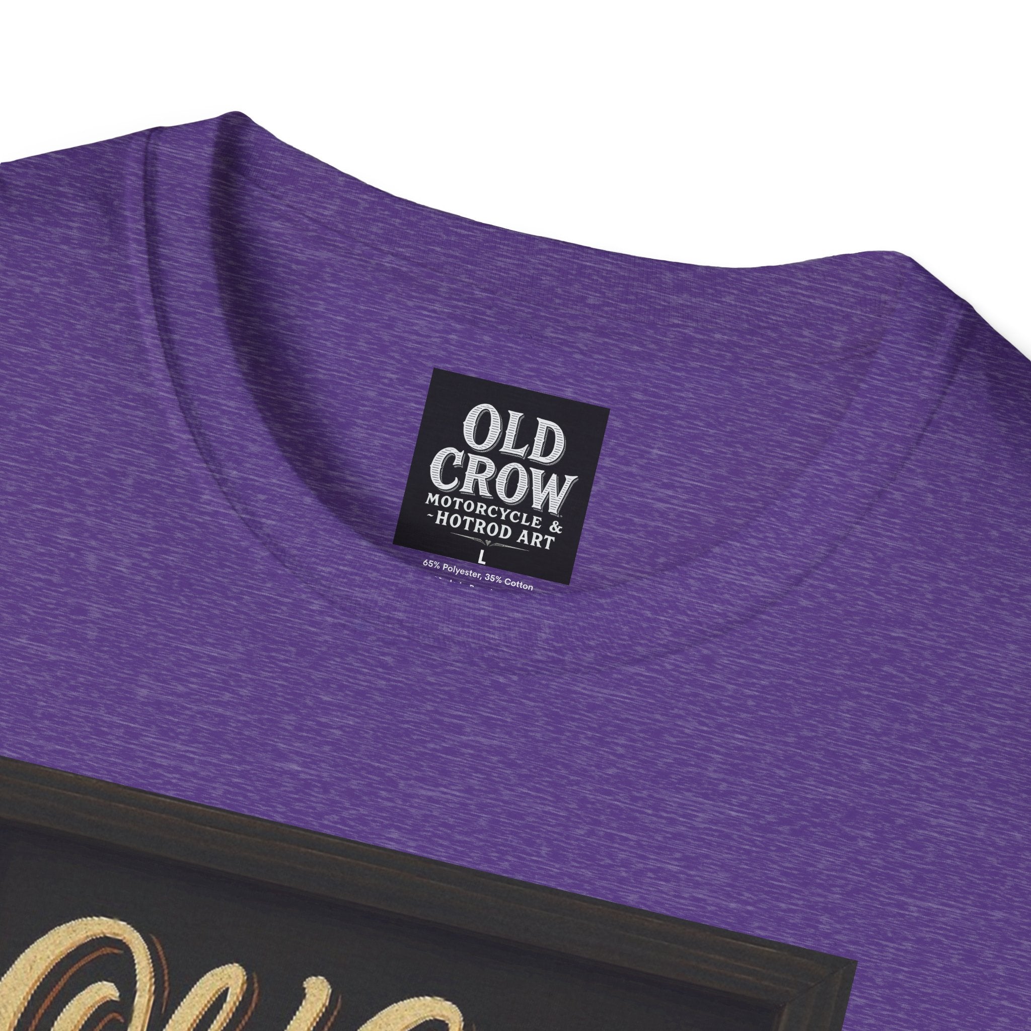 Old Crow Motorcycle & Hotrod Art Softstyle T-Shirt