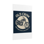 Old Crow Rolled Poster, Retro Wall Decor