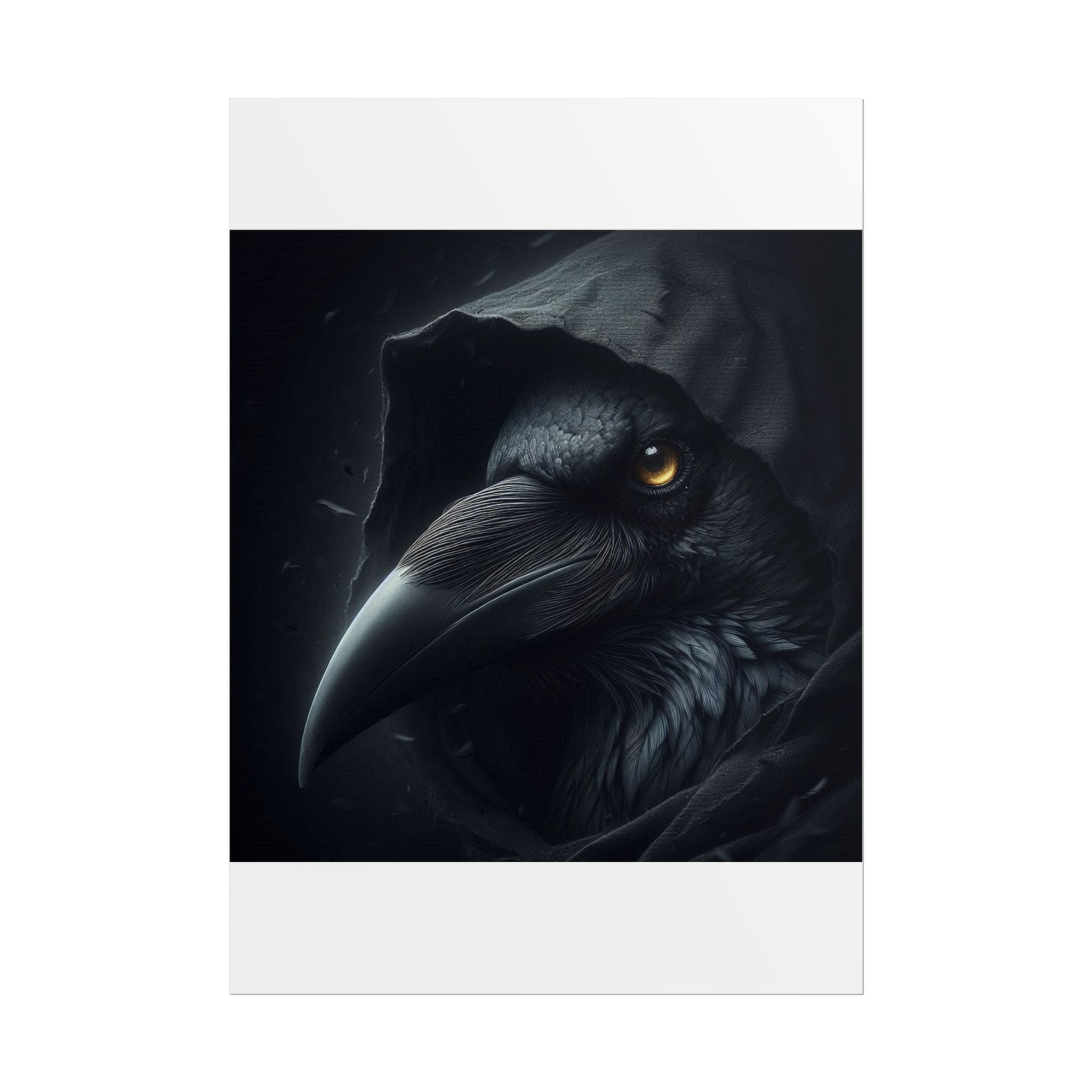 Dark Raven Hooded Rolled Poster