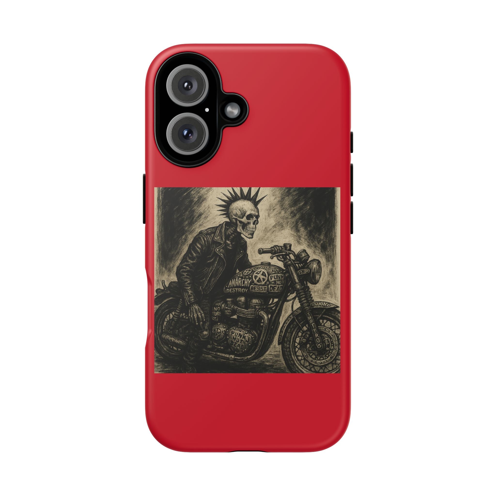 Gothic Punk Biker Skeleton Cases