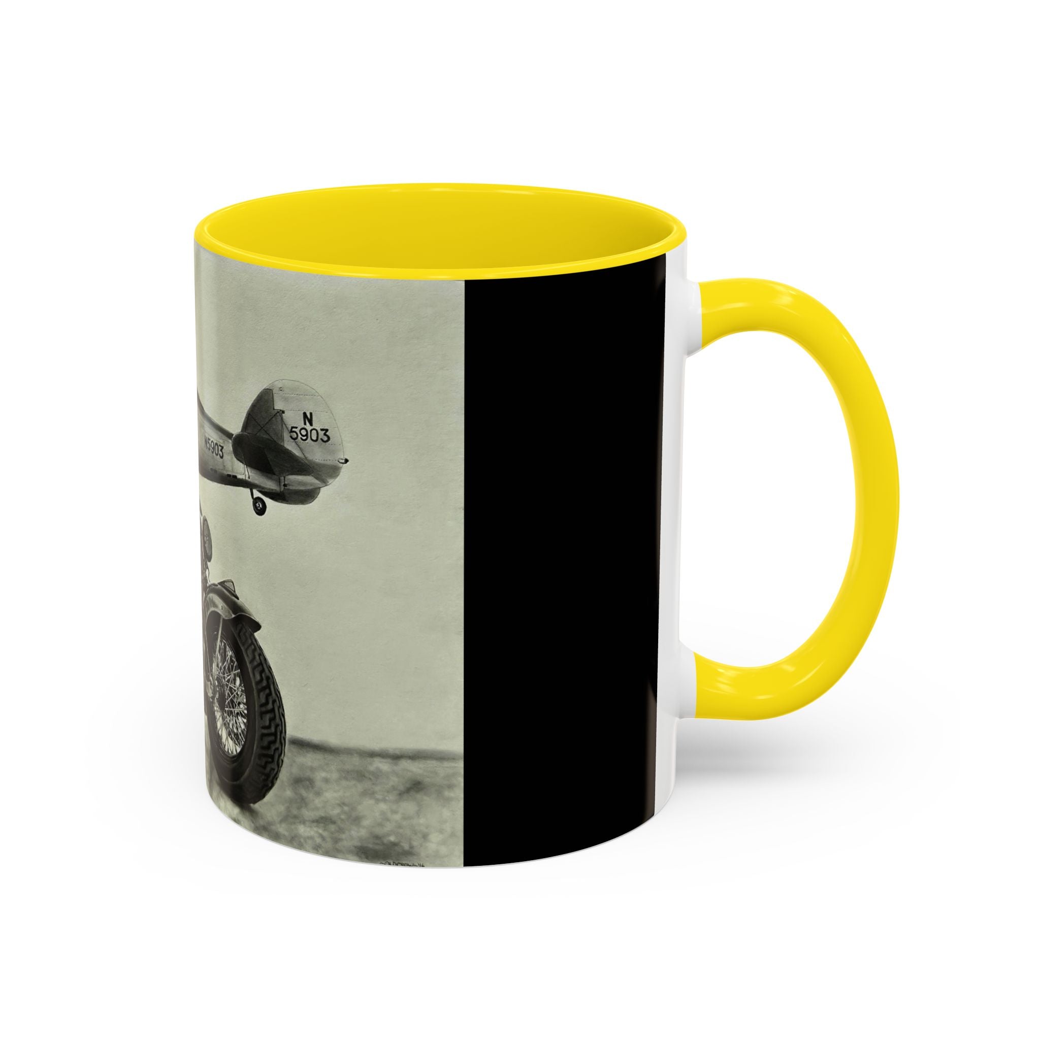 17 Retro Motorcycle & Airplane Coffee Mug