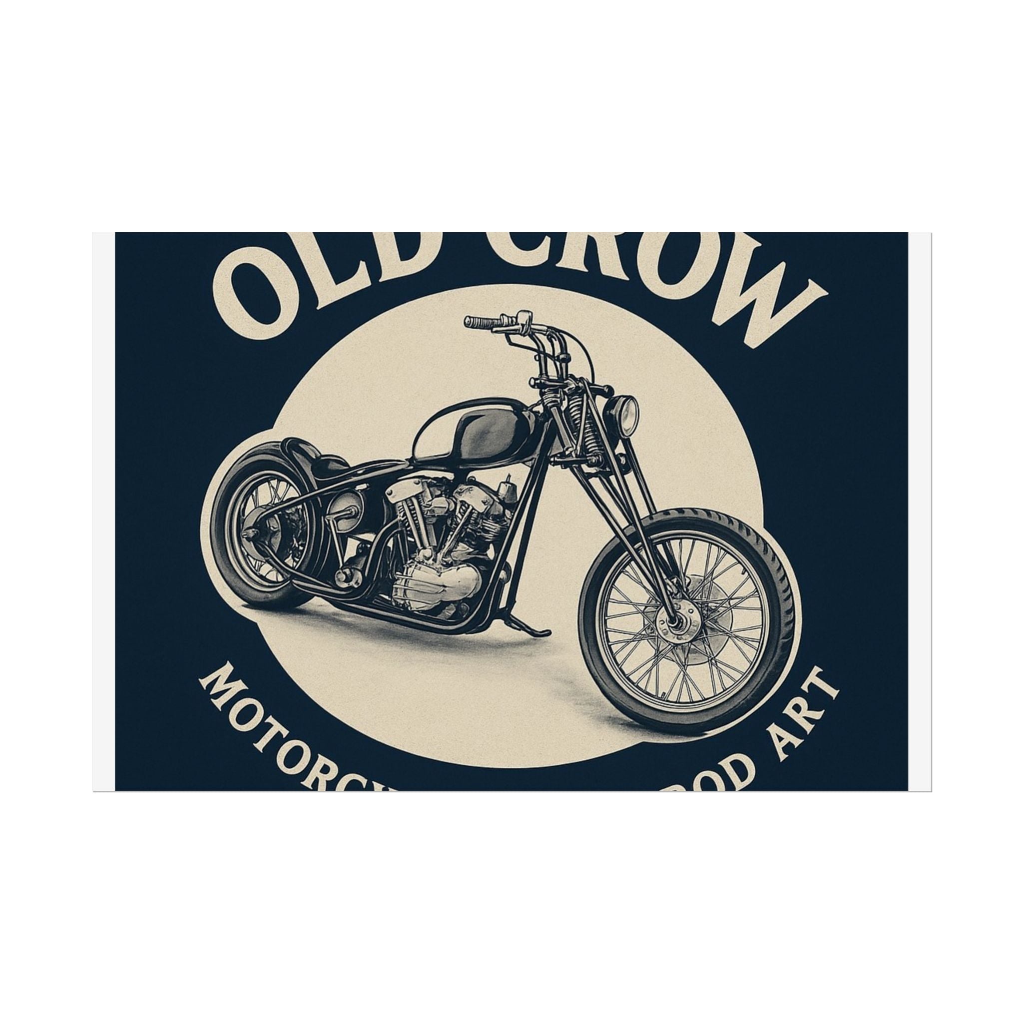 Old Crow Rolled Poster, Retro Wall Decor