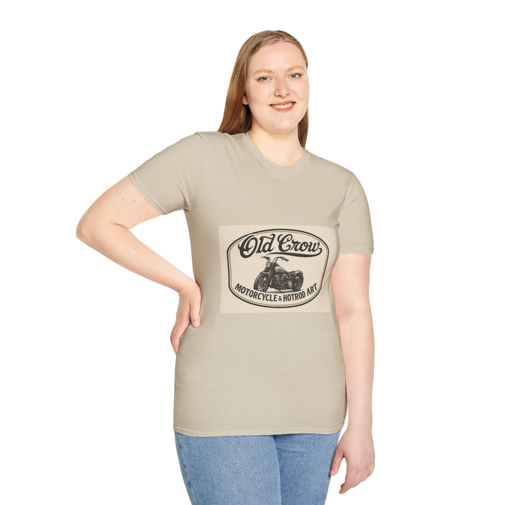 Retro Biker Life Old Crow Shop Sign T-Shirt