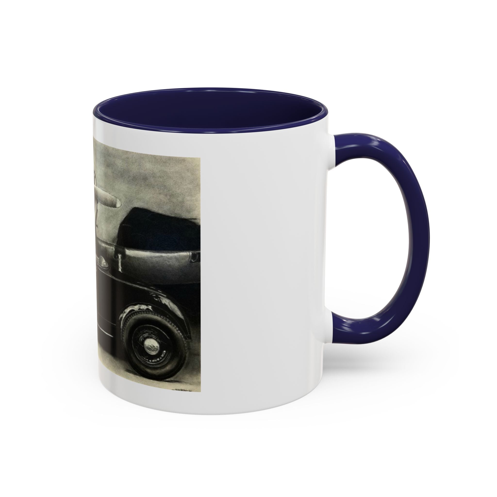 Vintage Airplane Accent Coffee Mug
