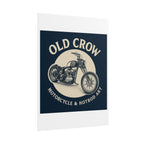 Old Crow Rolled Poster, Retro Wall Decor