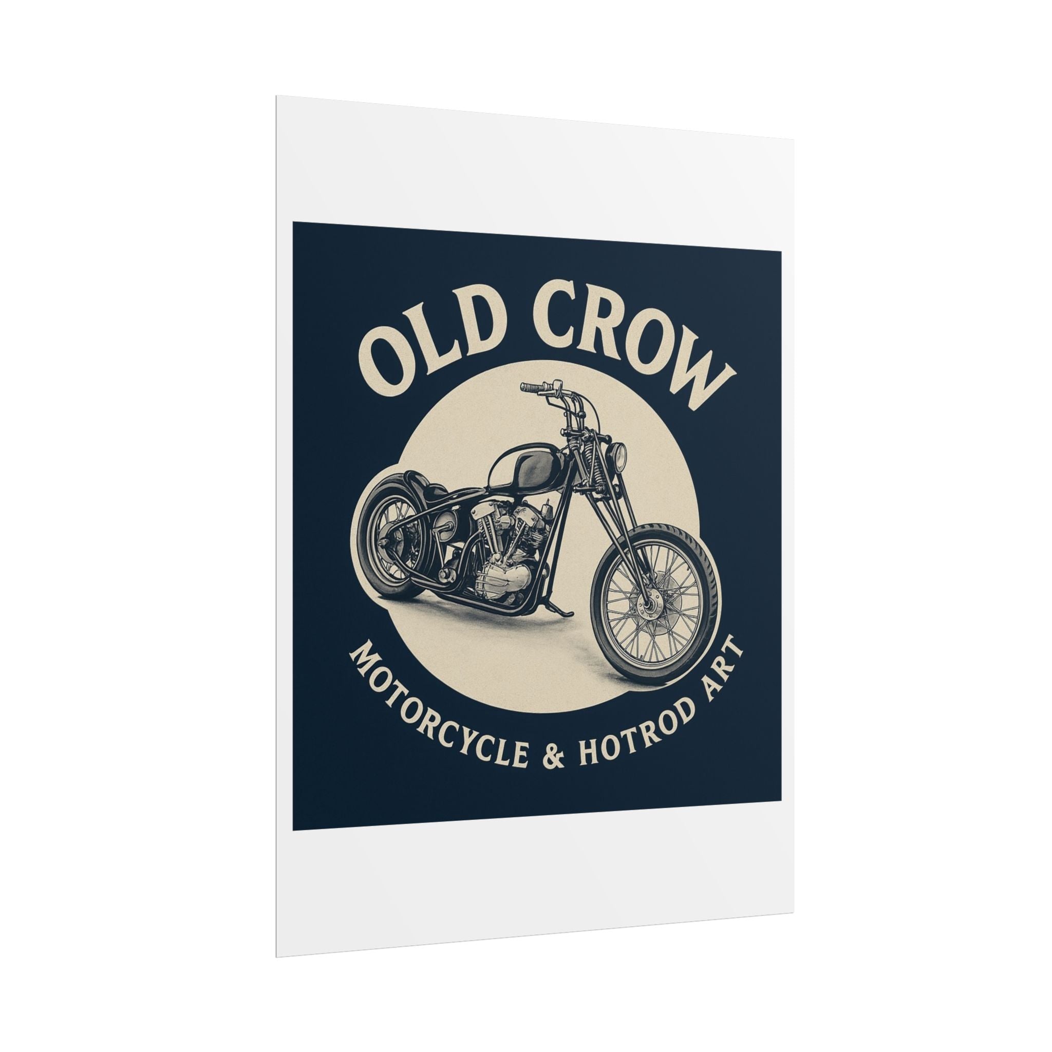 Old Crow Rolled Poster, Retro Wall Decor