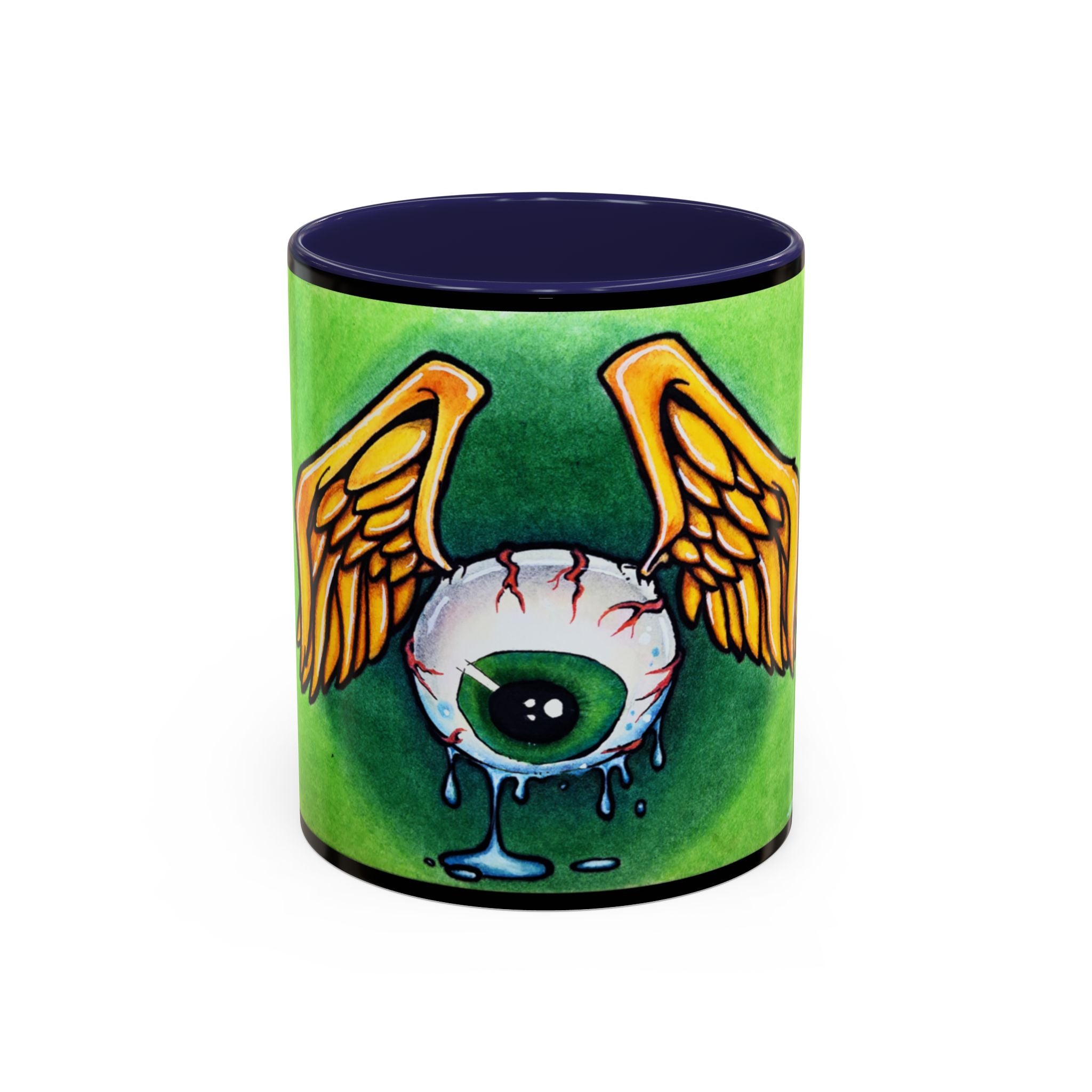 28 Whimsical Gothic Winged Eye Coffee Mug
