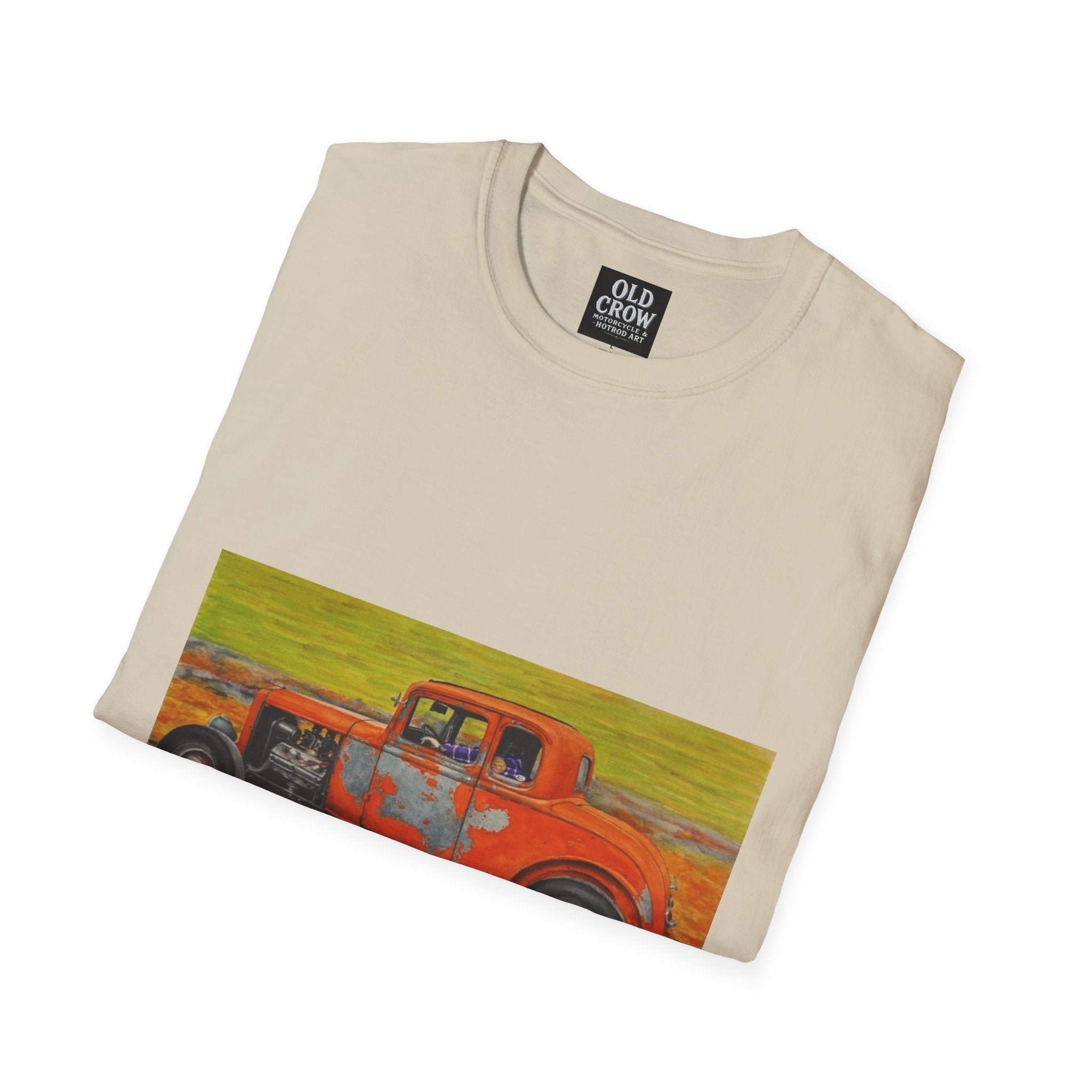 Vintage Hotrod in Motion Softstyle T-Shirt, " Book'n"