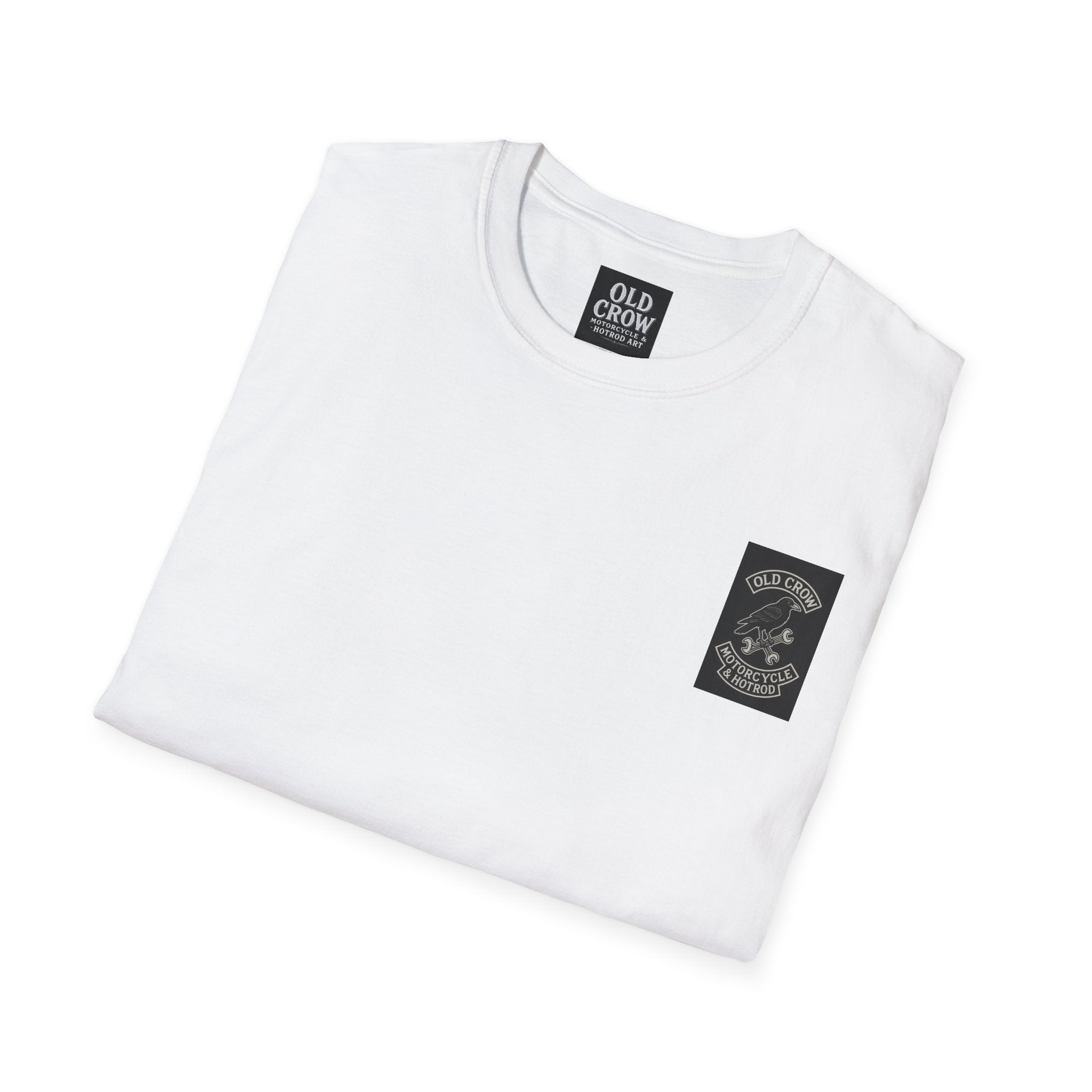 Biker  Emblem T-Shirt, Old Crow Motorcycles