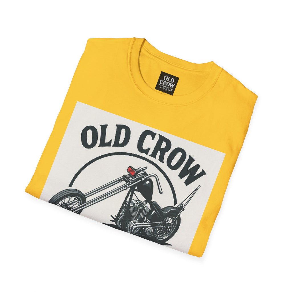 Old Crow Long Fork Chopper Sticker T-Shirt
