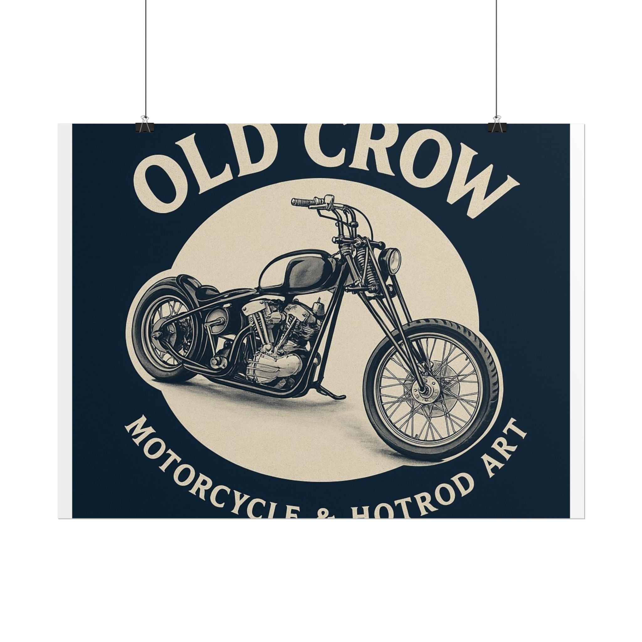 Old Crow Rolled Poster, Retro Wall Decor