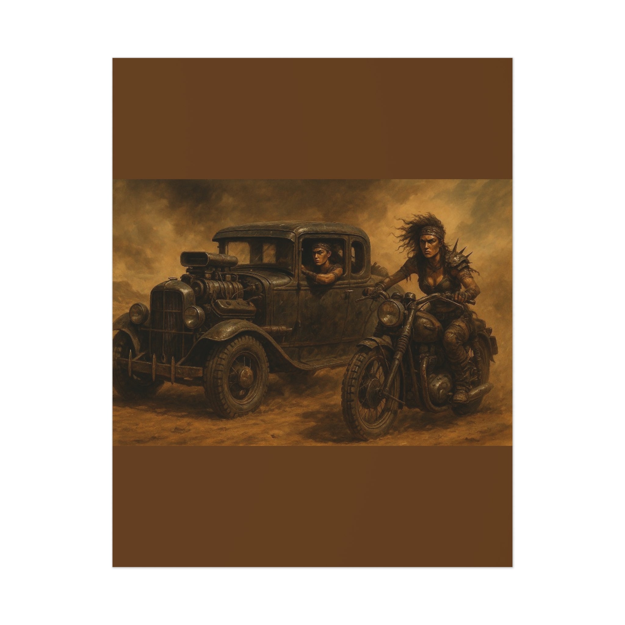 Full Throttle Fury Art Print, Uncoated Poster for Home Decor