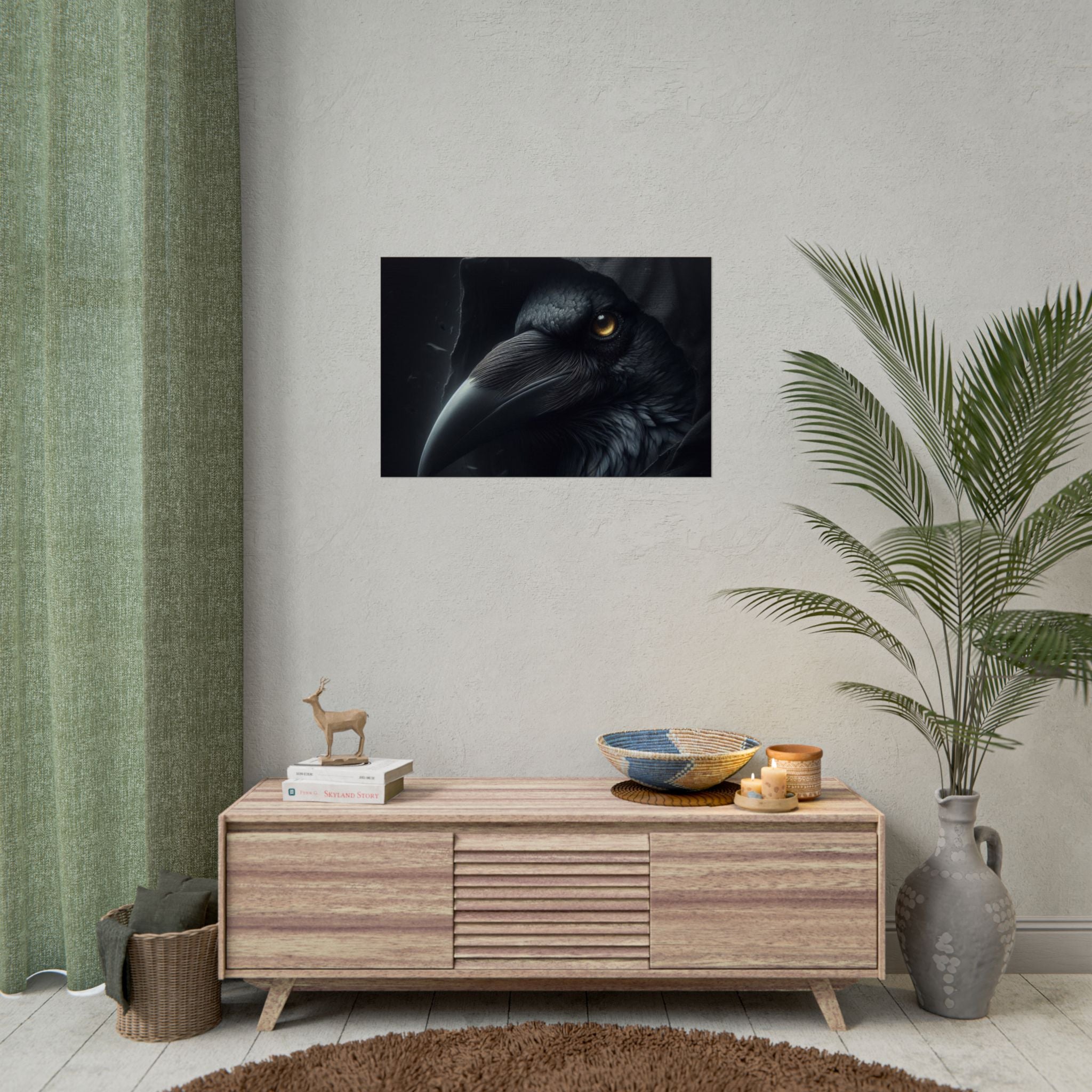 Dark Raven Hooded Rolled Poster