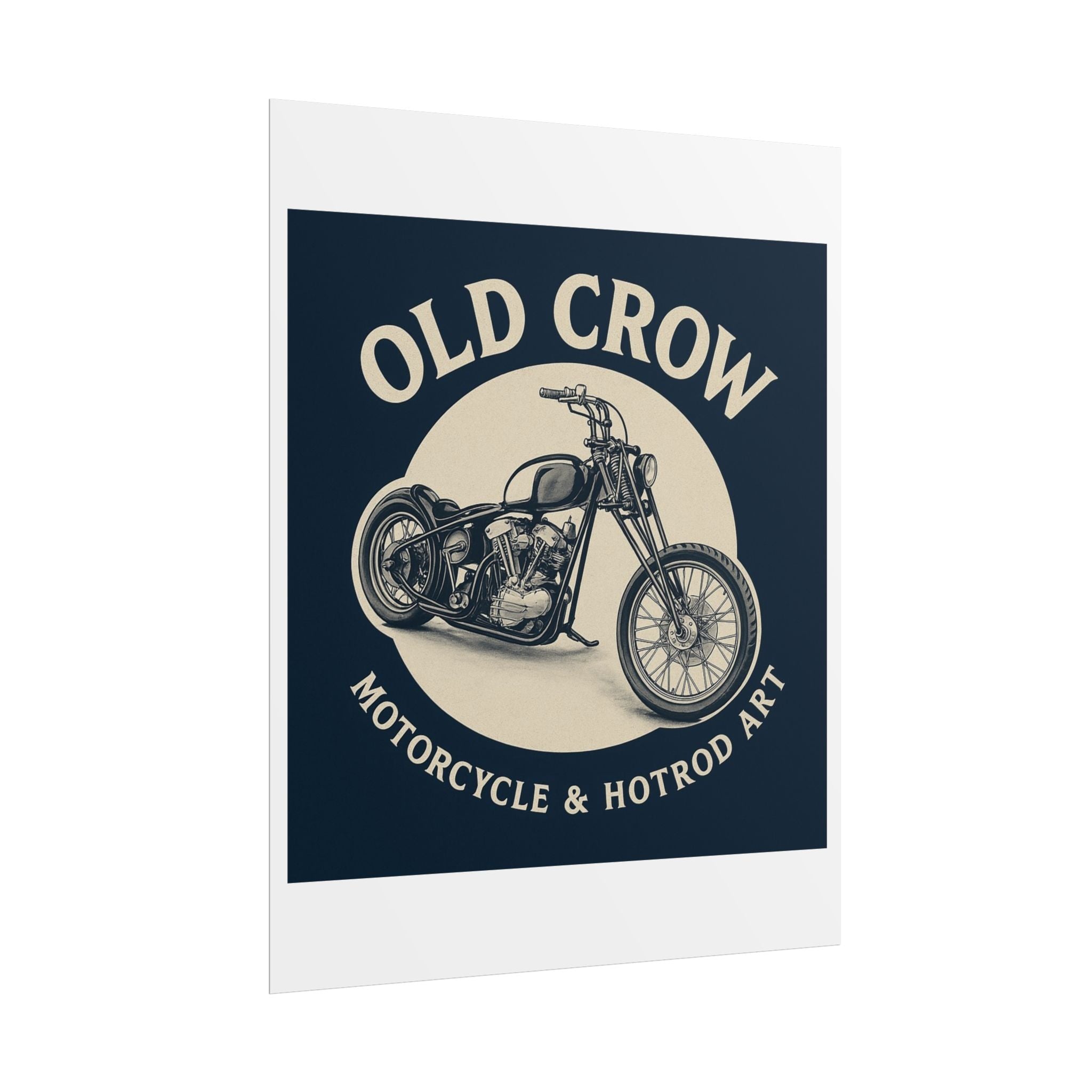 Old Crow Rolled Poster, Retro Wall Decor