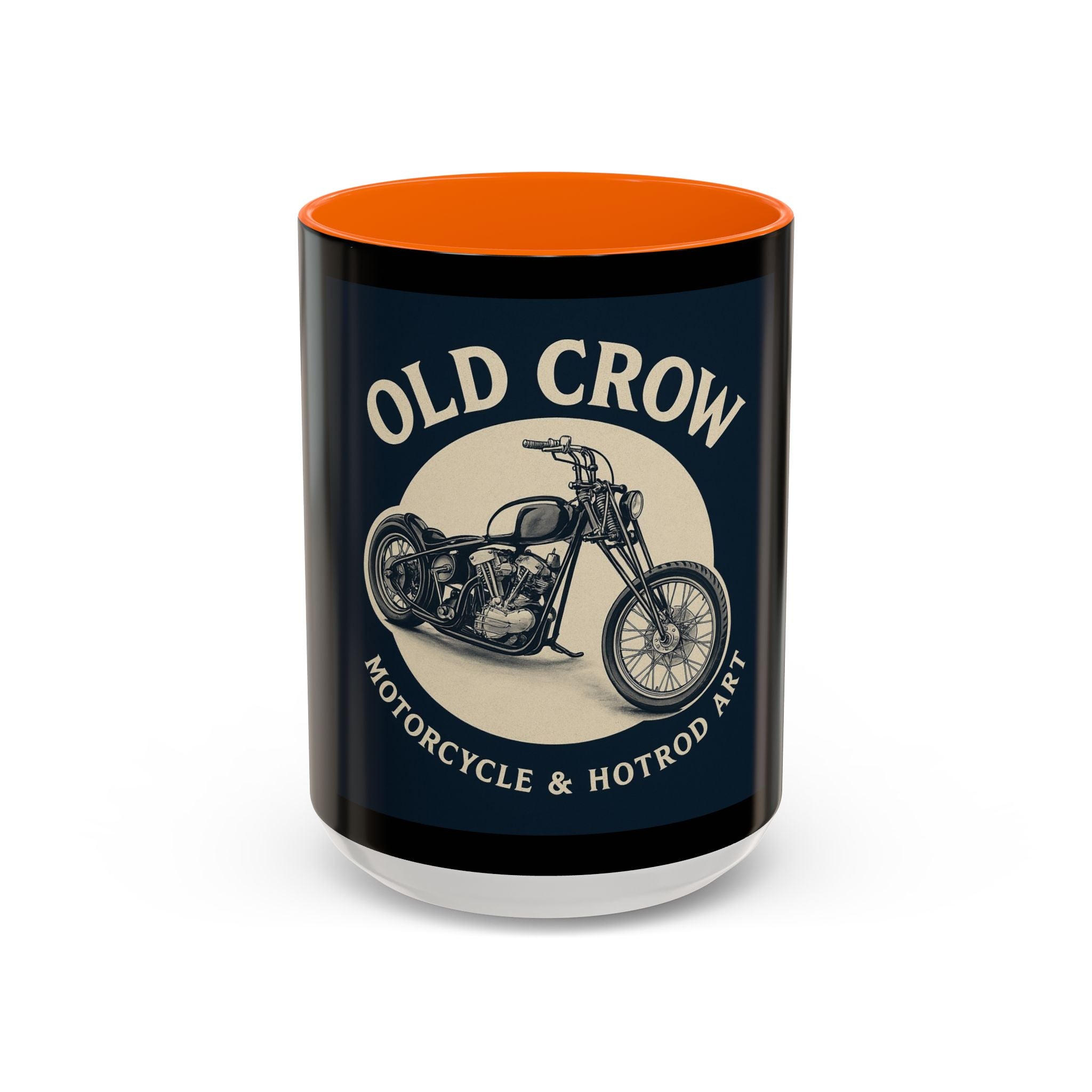 4 Old Crow Motorcycle Art Coffee Mug