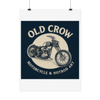 Old Crow Rolled Poster, Retro Wall Decor