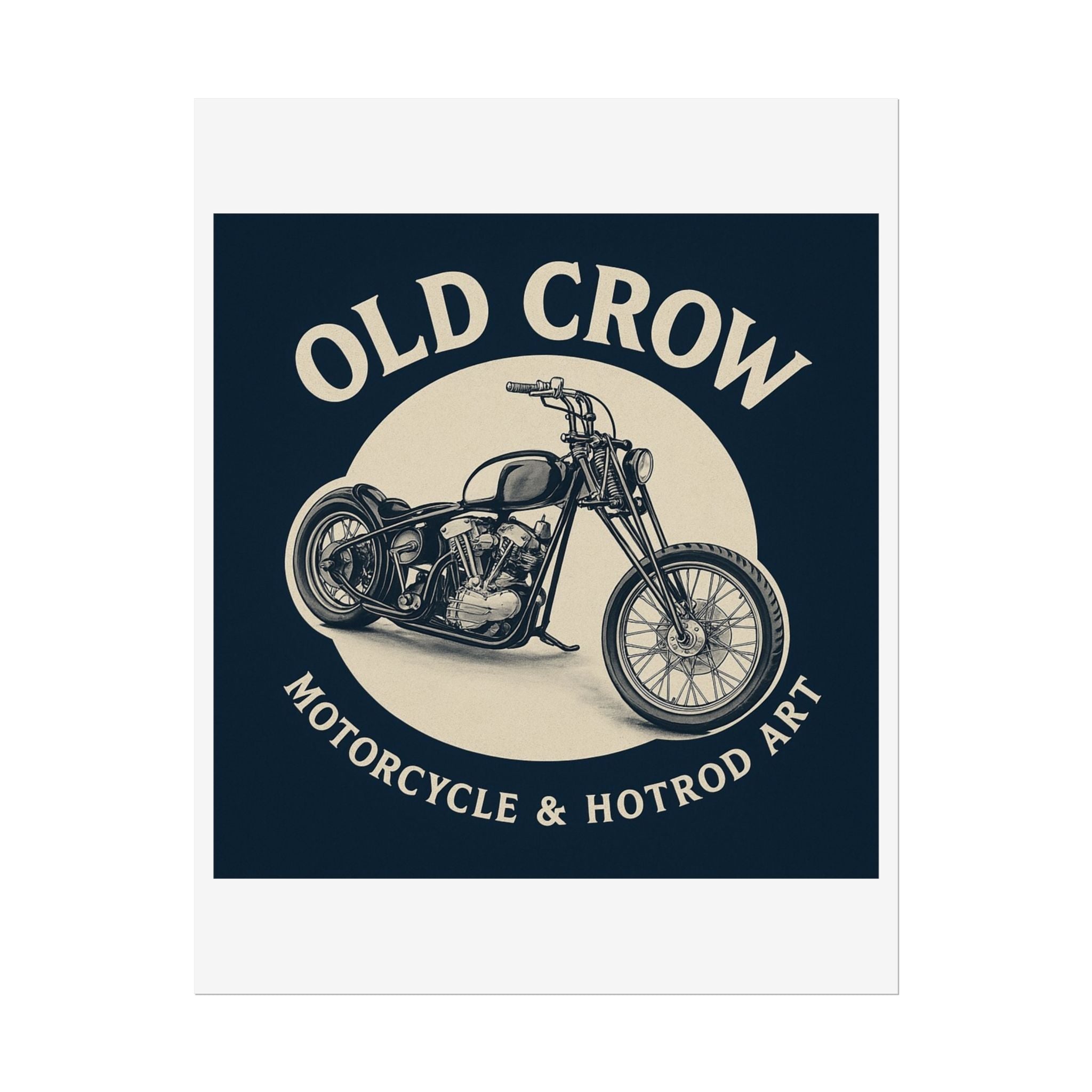 Old Crow Rolled Poster, Retro Wall Decor