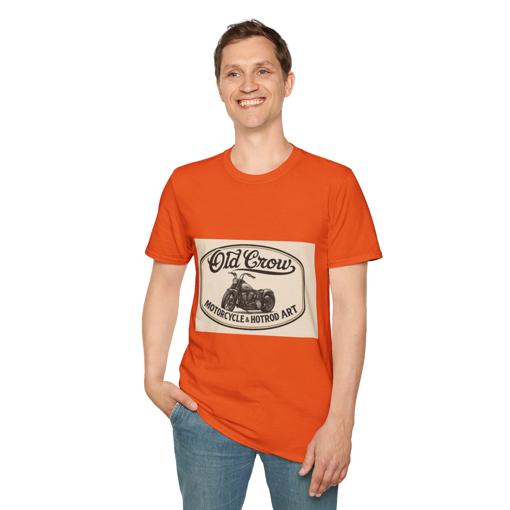 Retro Biker Life Old Crow Shop Sign T-Shirt