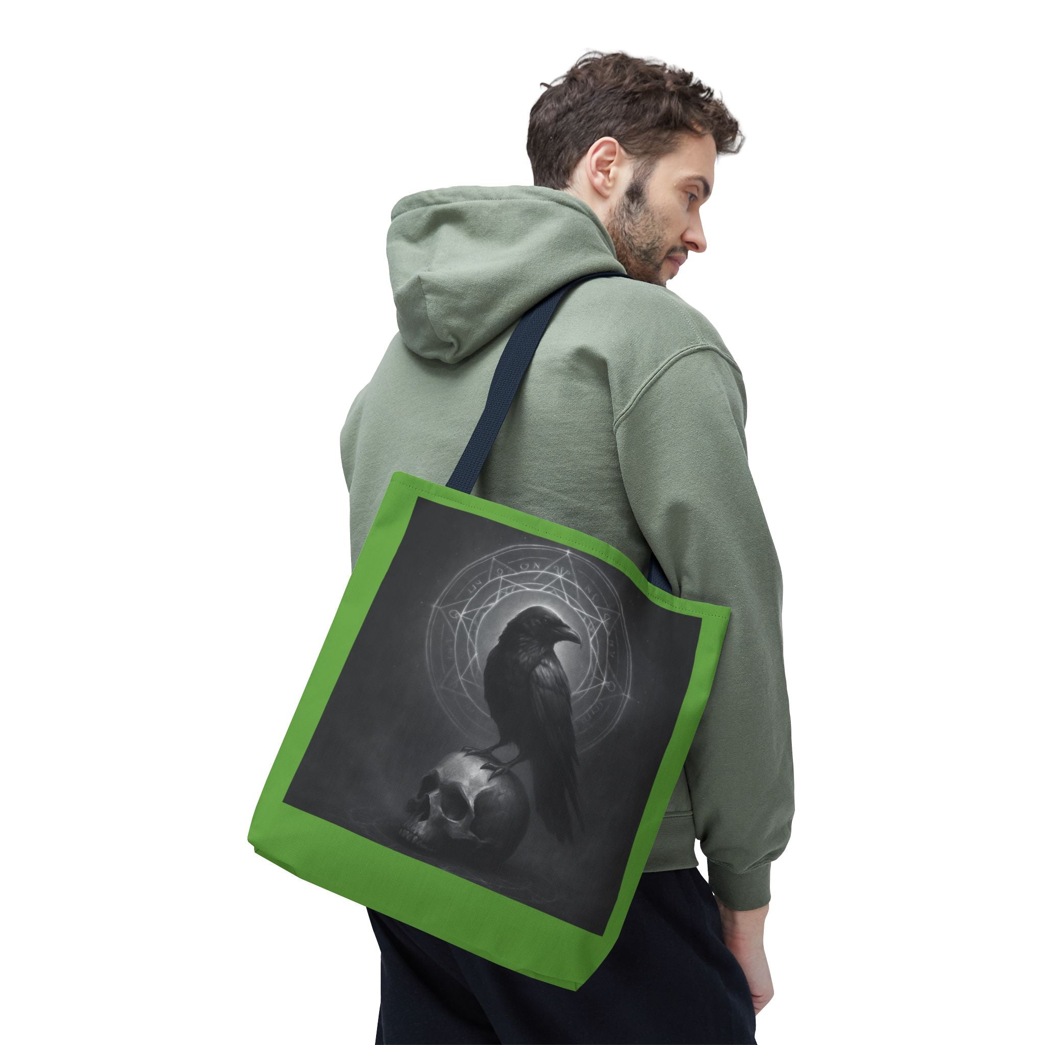 Black Raven & Skull Magic  Tote Bag