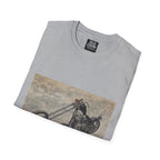 Retro Chopper Motorcycle Poster T-Shirt