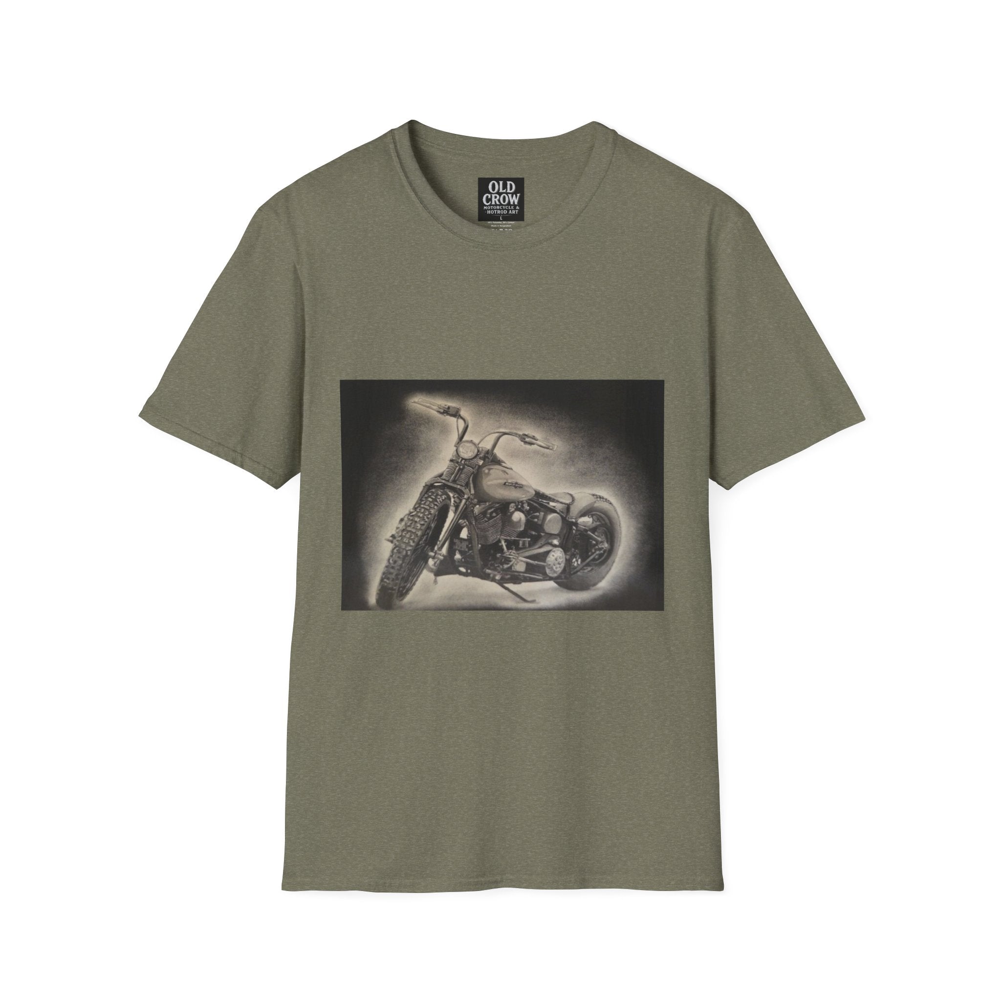 Custom Bobber Bike Canvas T-Shirt