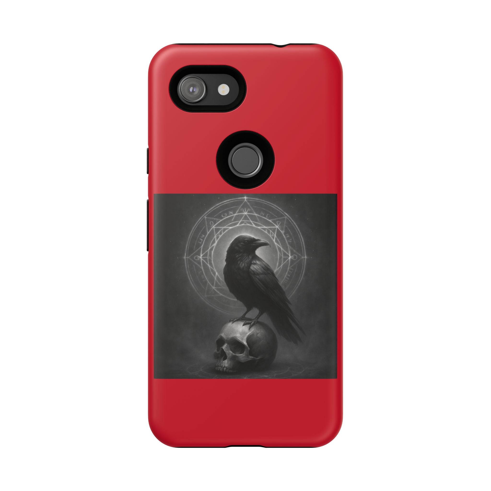 Occult Raven Sigil & Skull Art Cases