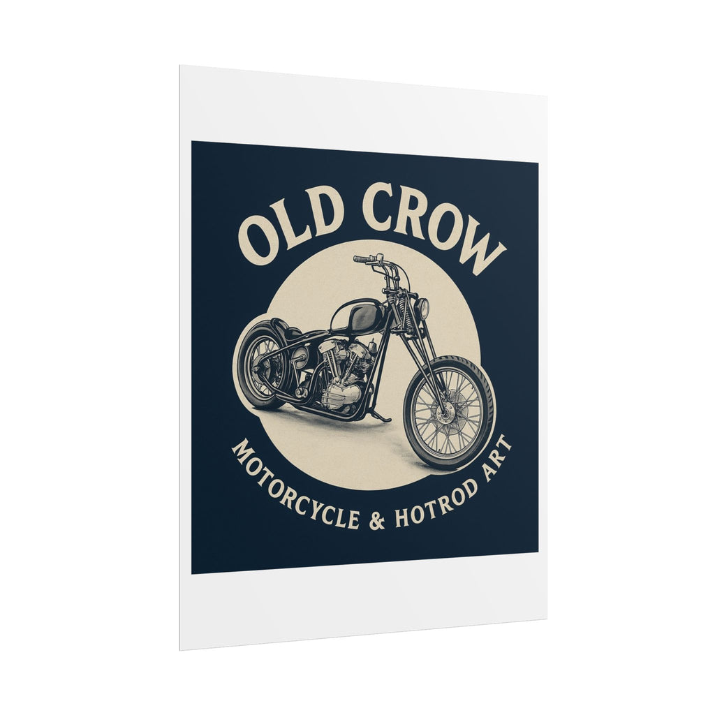 Old Crow Rolled Poster, Retro Wall Decor
