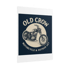 Old Crow Rolled Poster, Retro Wall Decor