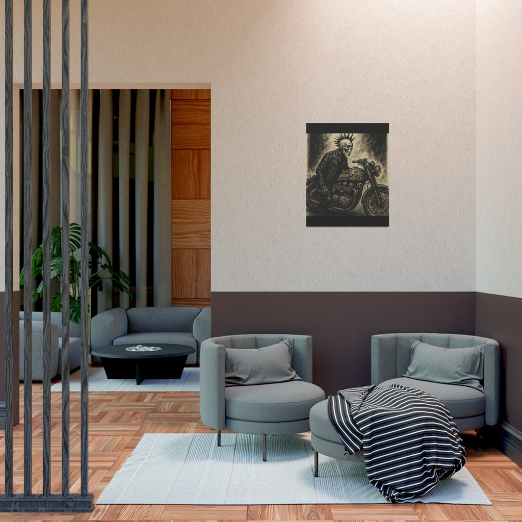 Edgy Motorcycle Art Print