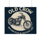 Old Crow Rolled Poster, Retro Wall Decor