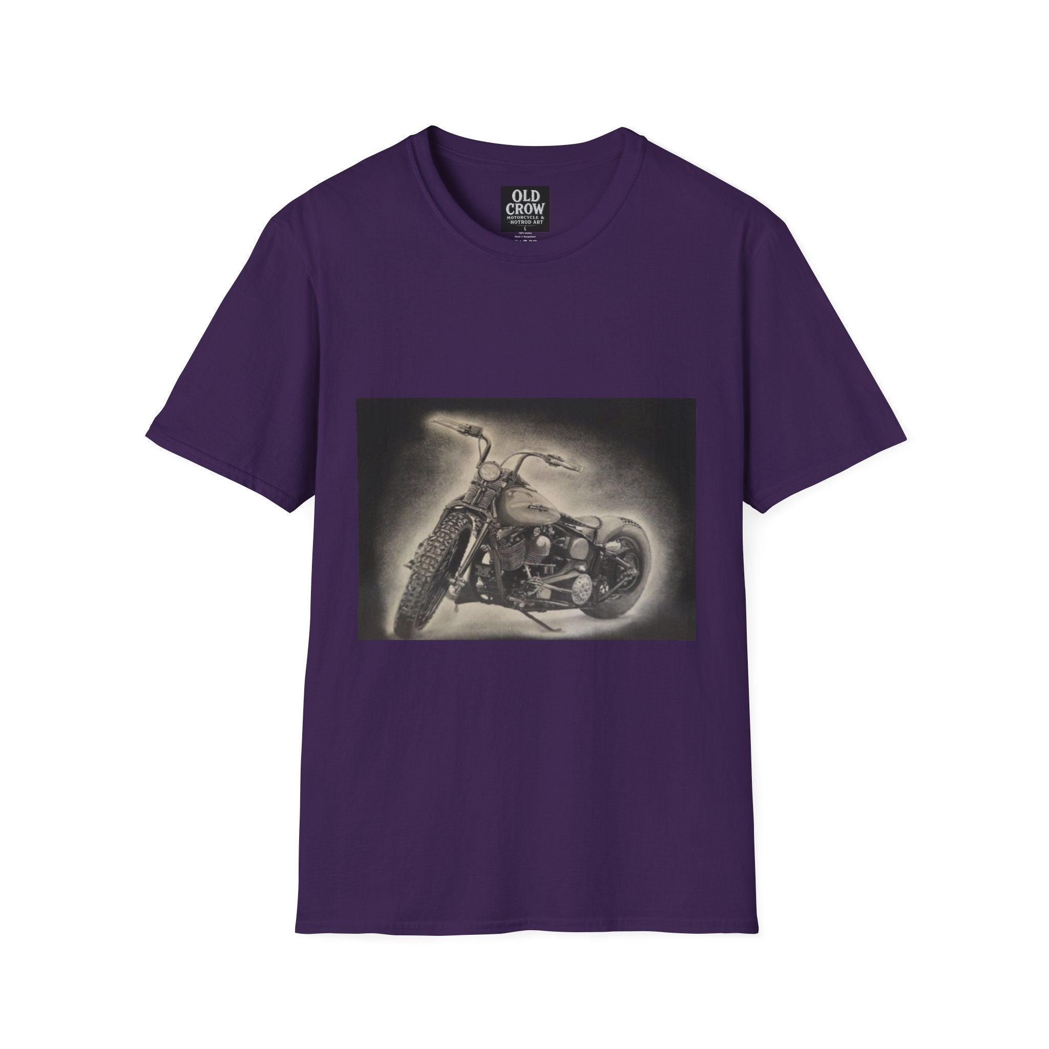 Custom Bobber Bike Canvas T-Shirt