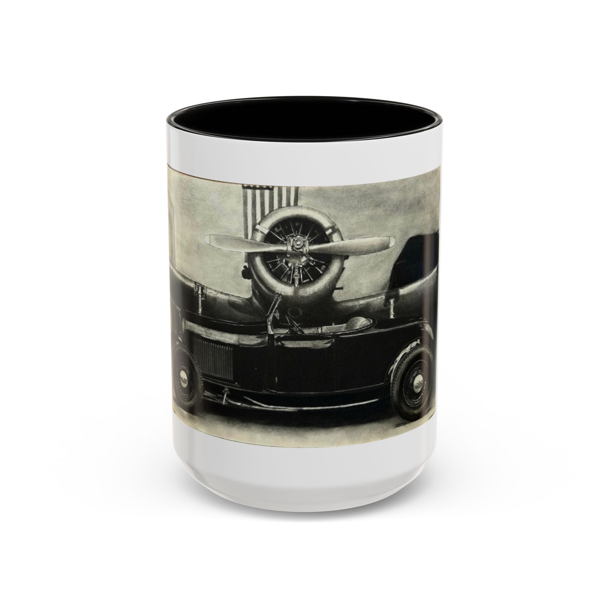 Vintage Airplane Accent Coffee Mug