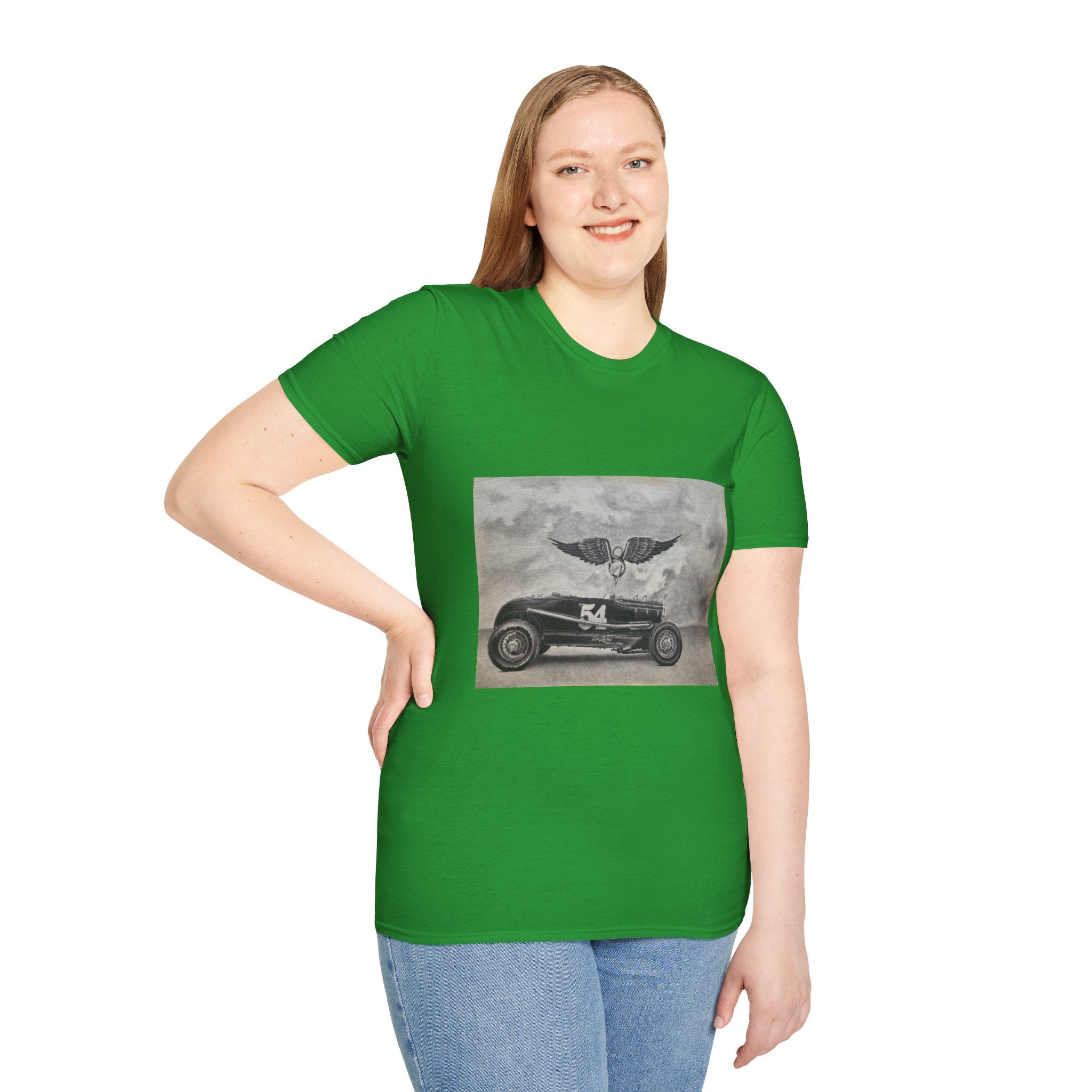 Hotrod Racer No. 54 Softstyle T-Shirt