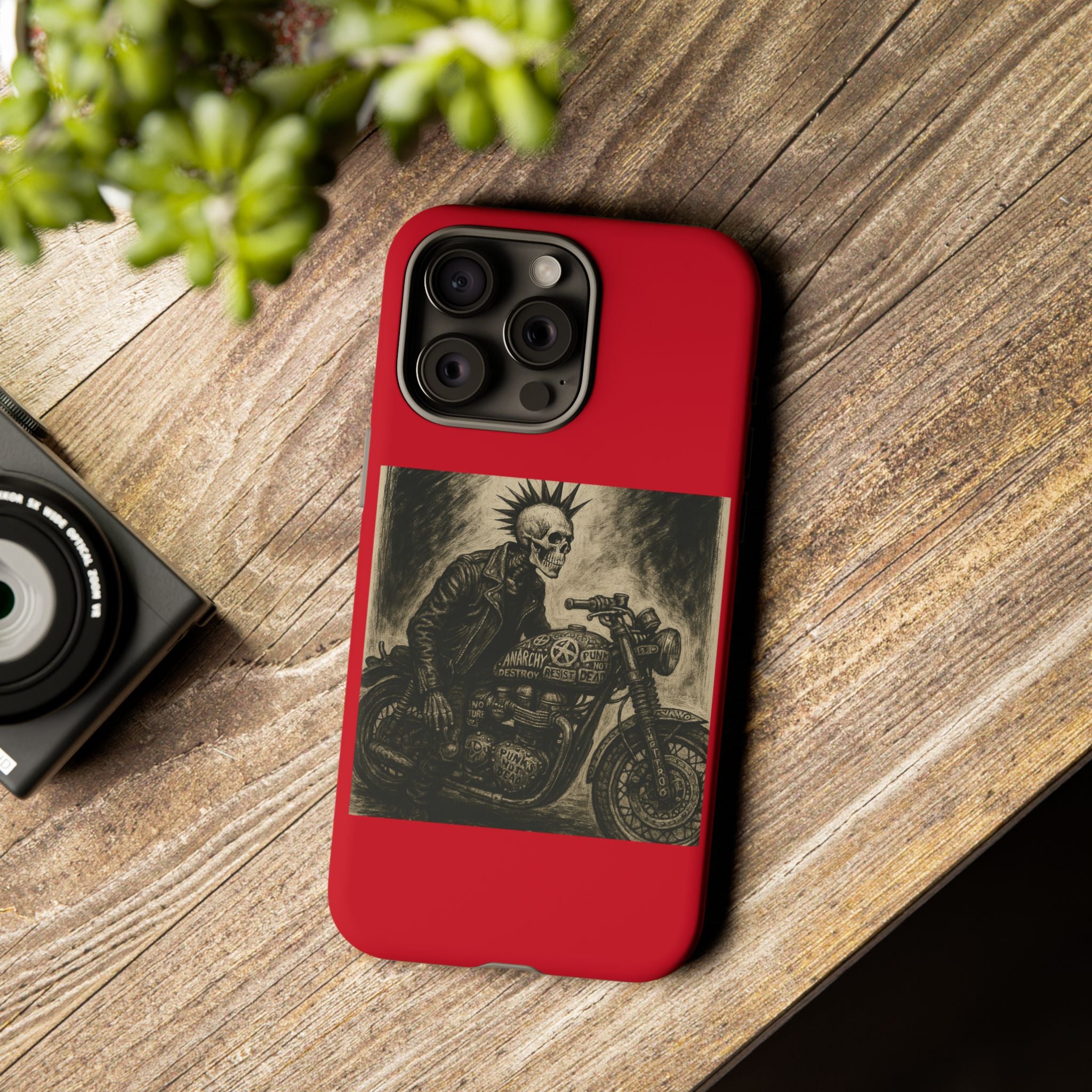 Gothic Punk Biker Skeleton Cases