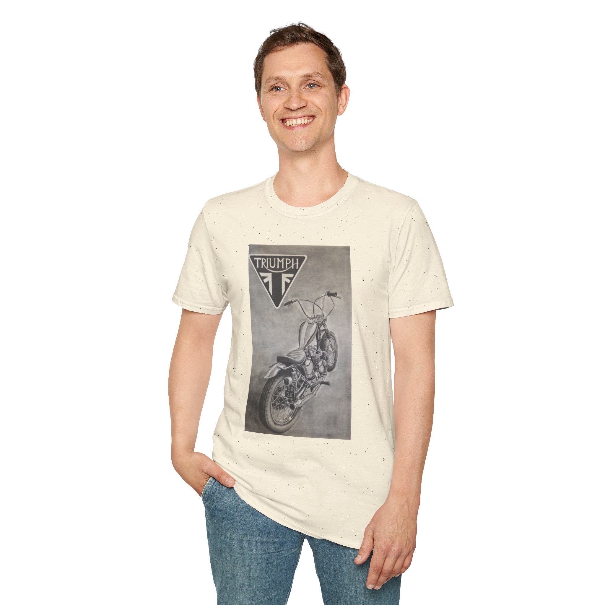 Retro Triumph Chopper Softstyle T-Shirt