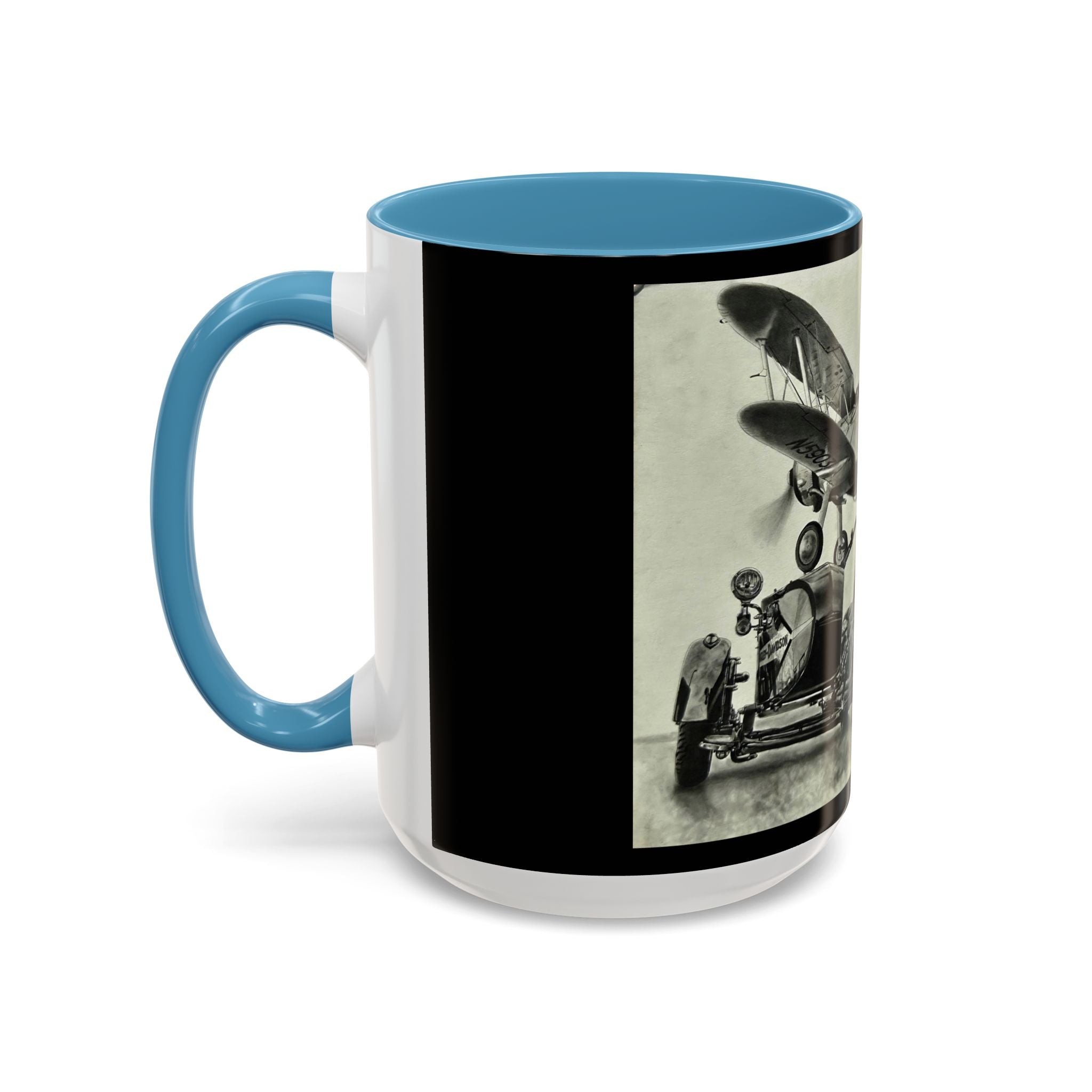 17 Retro Motorcycle & Airplane Coffee Mug