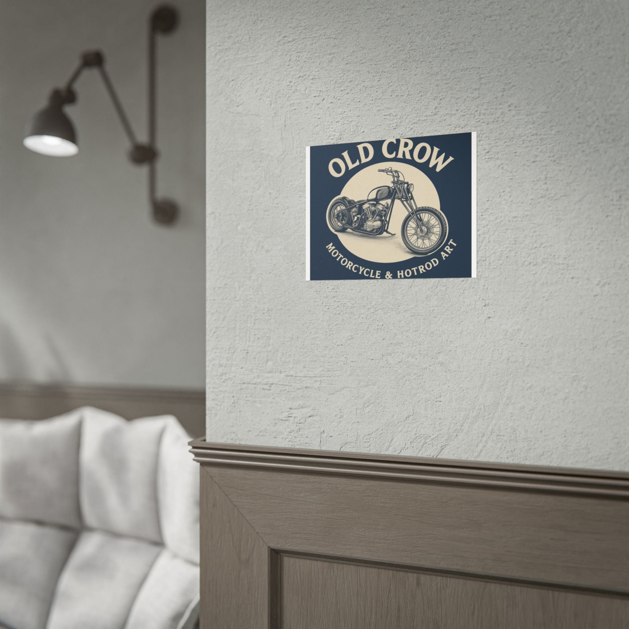Old Crow Rolled Poster, Retro Wall Decor