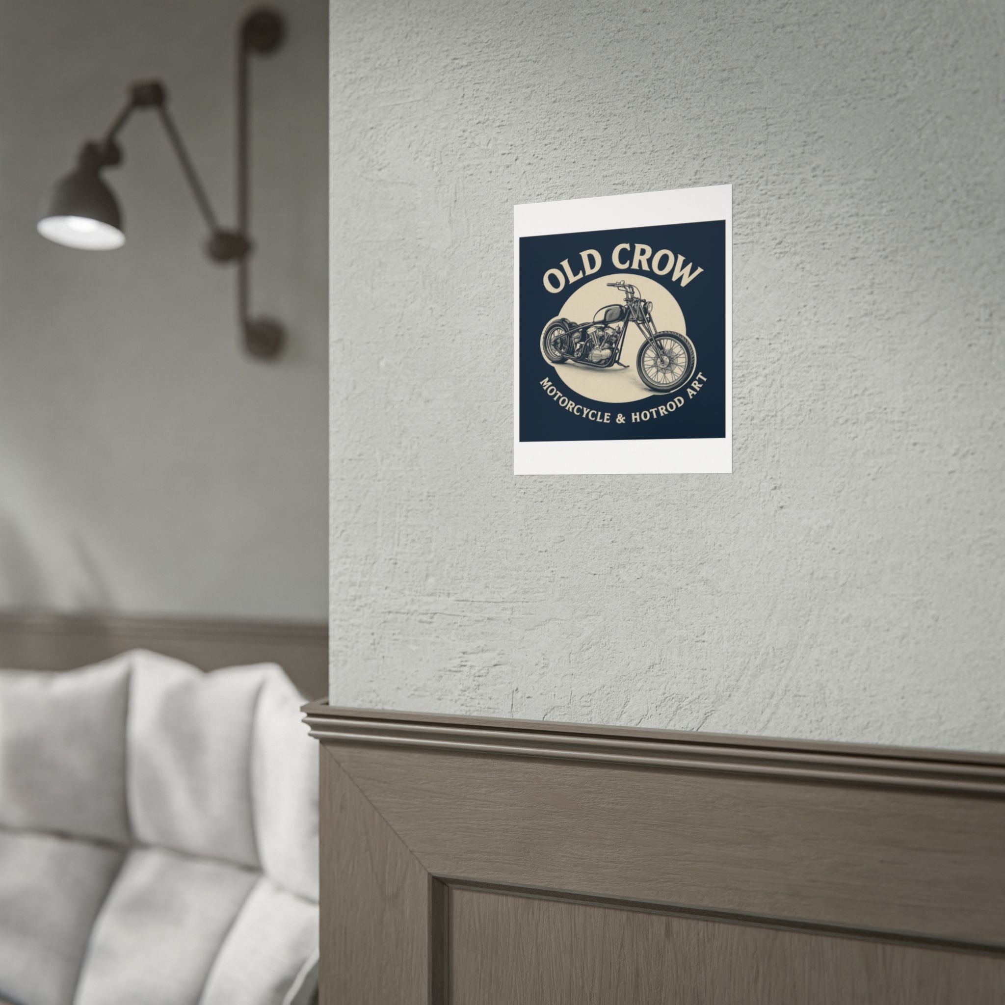 Old Crow Rolled Poster, Retro Wall Decor