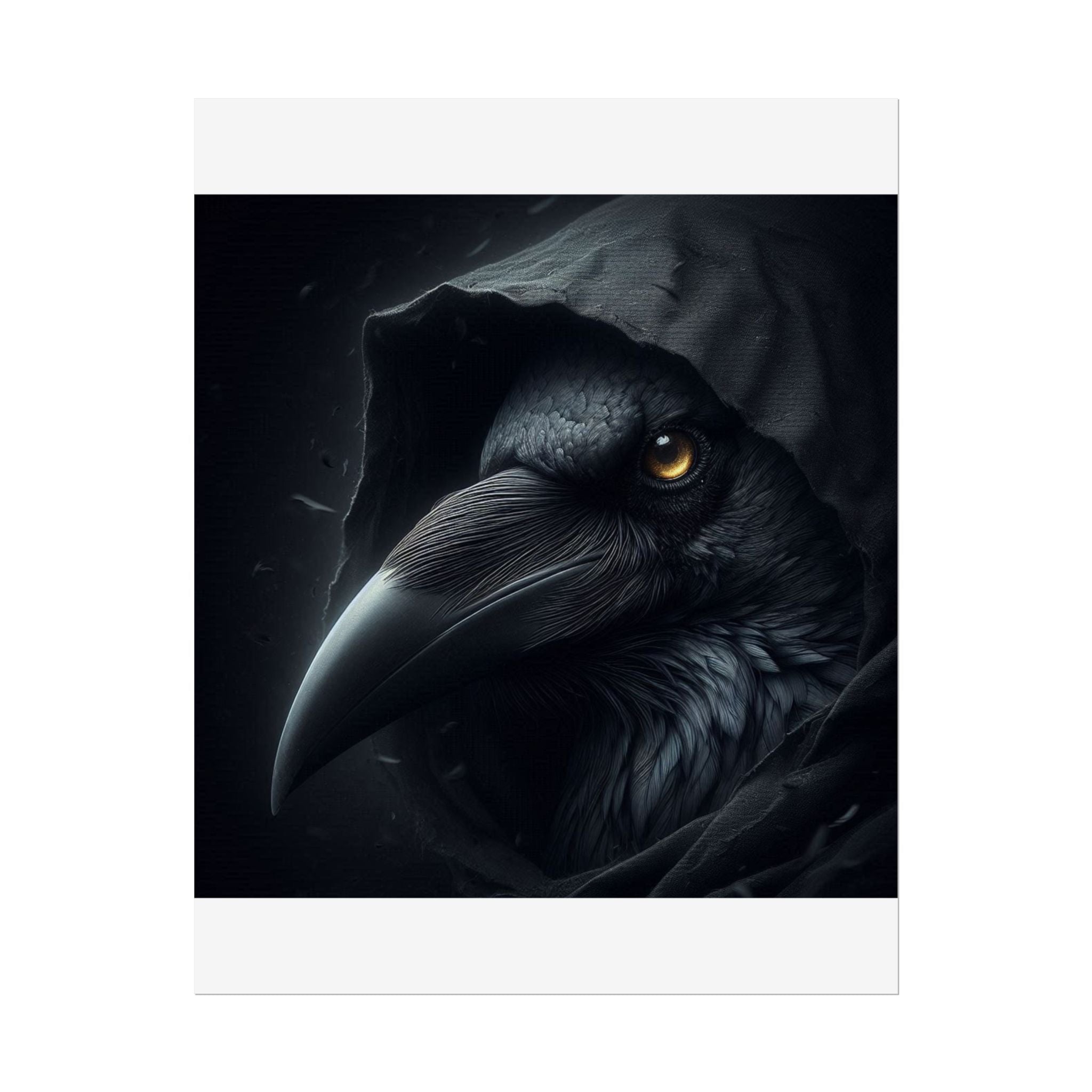 Dark Raven Hooded Rolled Poster