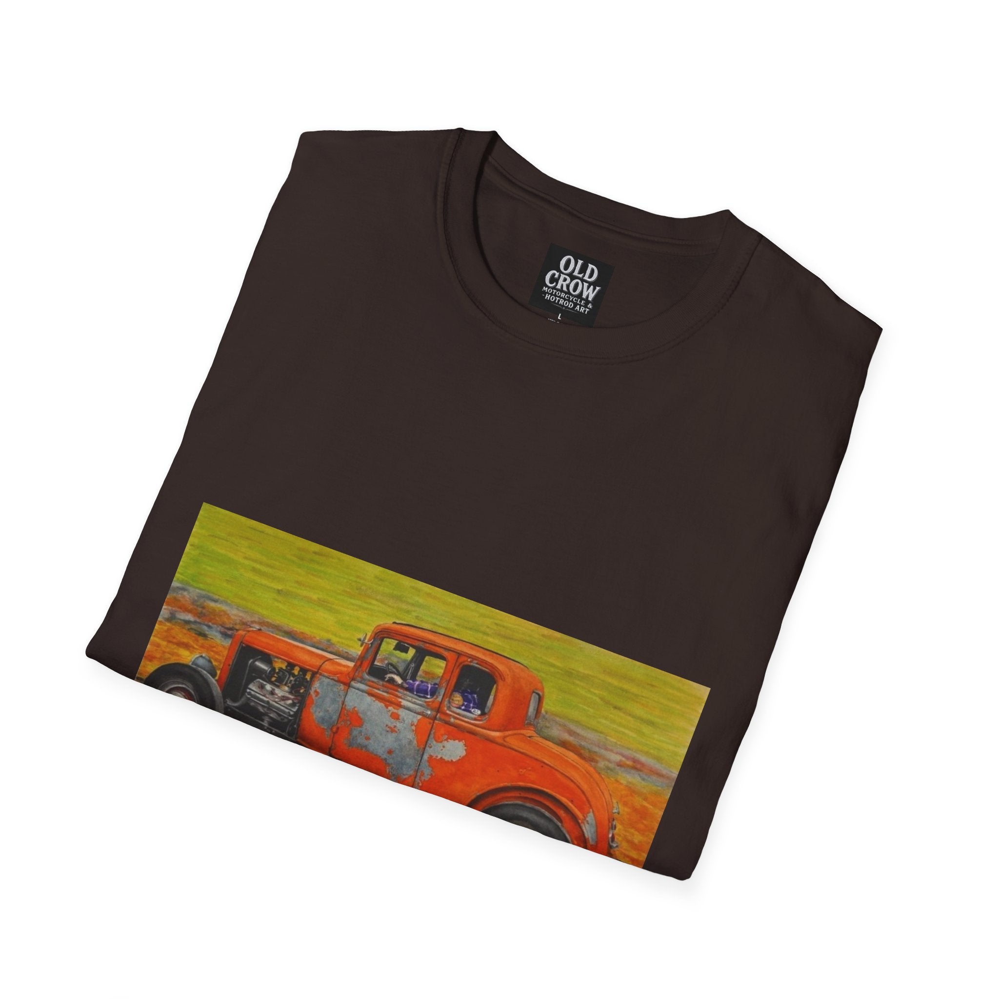 Vintage Hotrod in Motion Softstyle T-Shirt, " Book'n"
