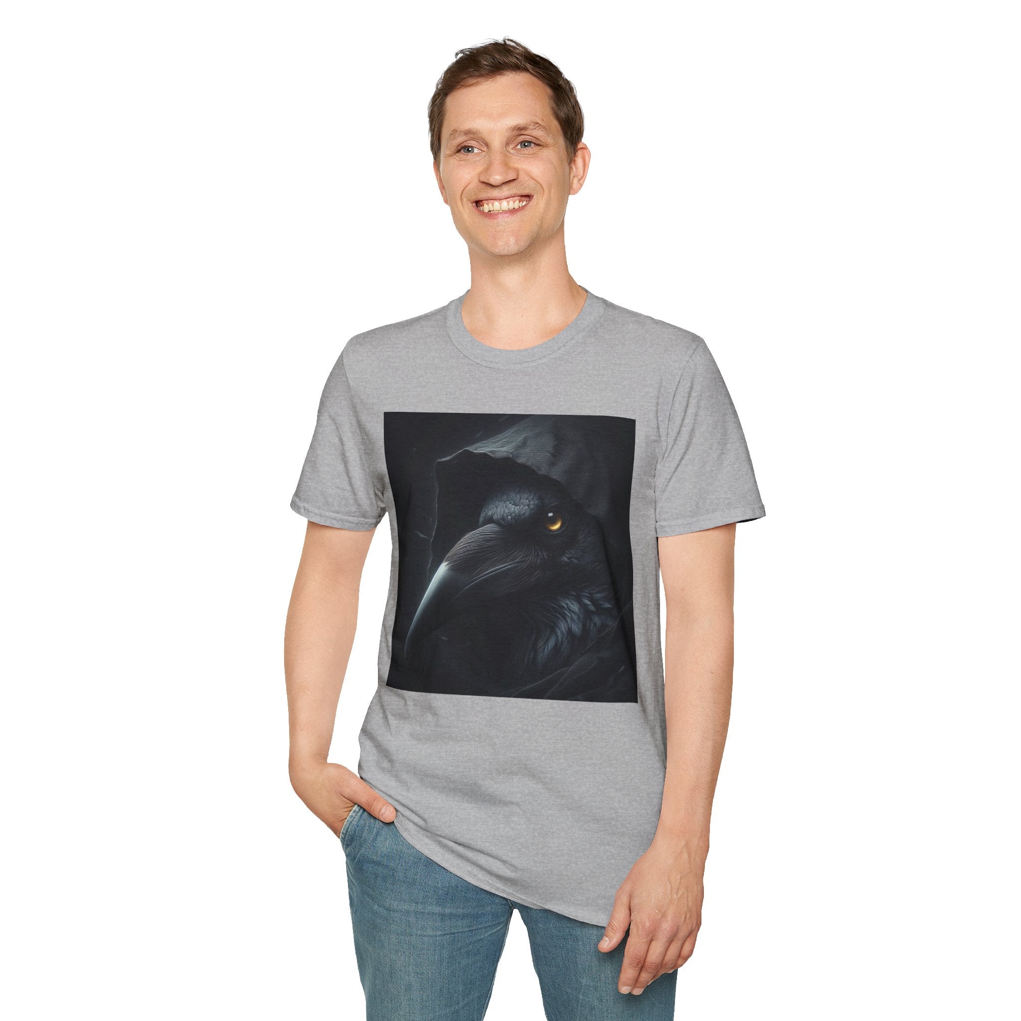 Mystical Crow in Hood T-Shirt