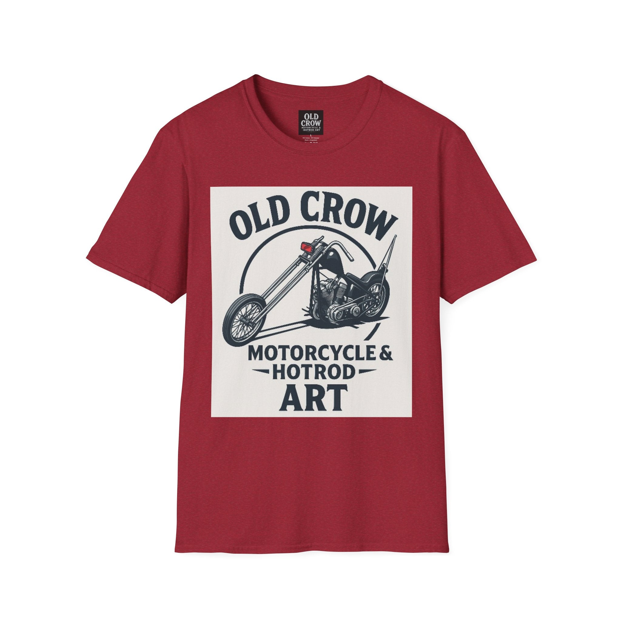 Old Crow Long Fork Chopper Sticker T-Shirt